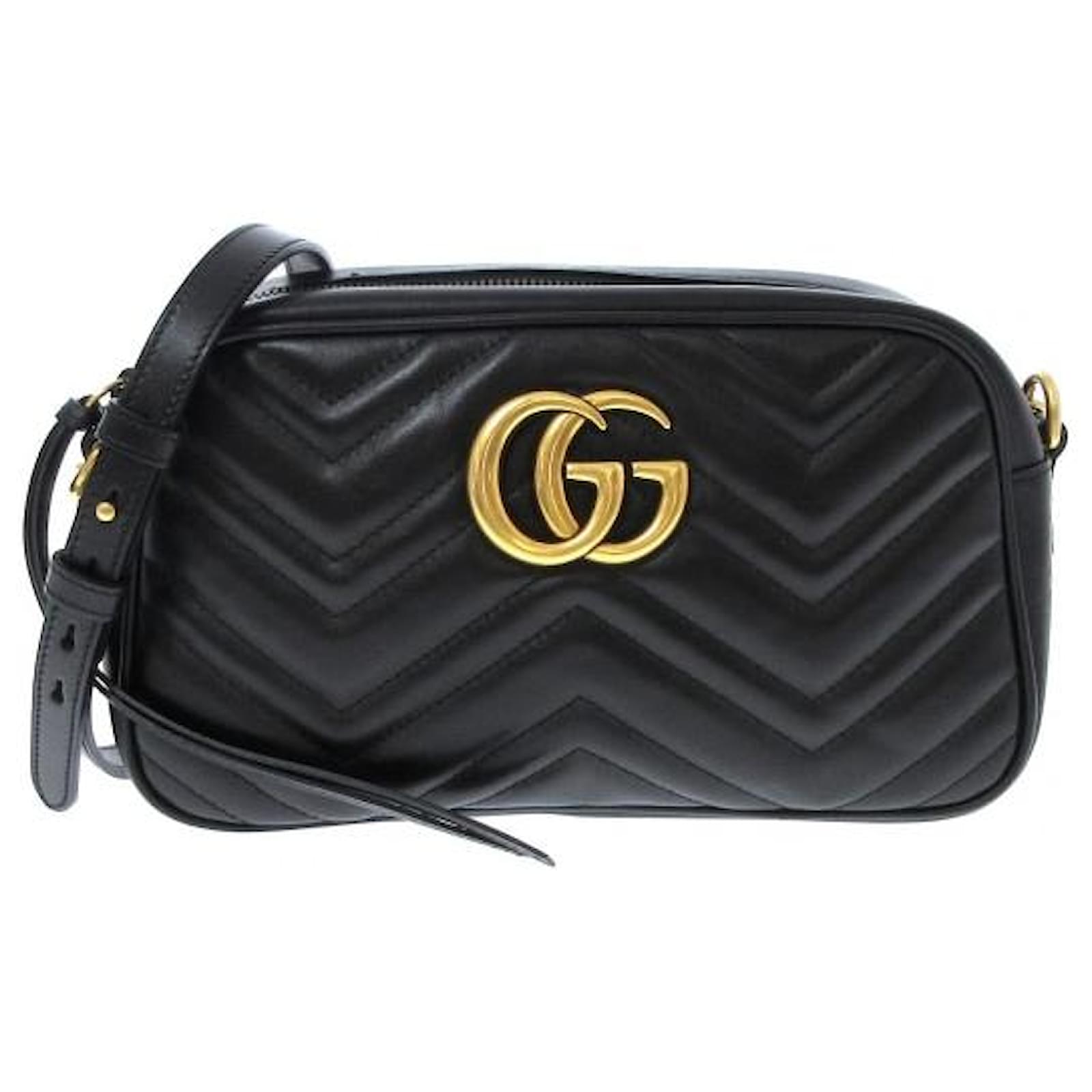 Gucci GG Marmont Black Leather ref.814930 - Joli Closet