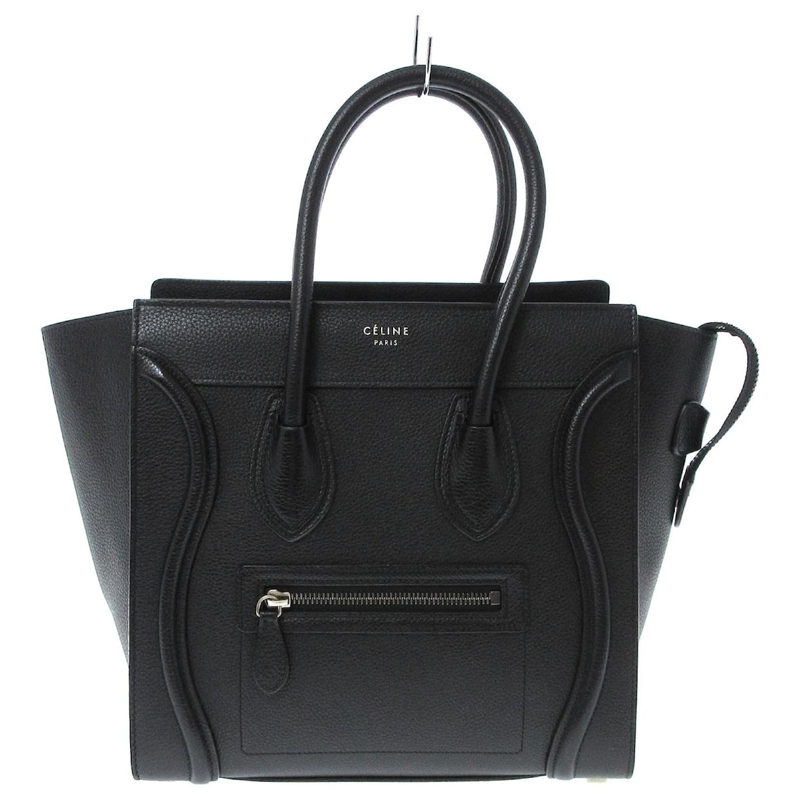 Céline Celine Micro Luggage Black Leather ref.815255 - Joli Closet