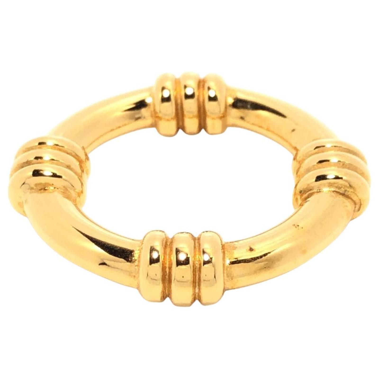 Bracelet Hermès en émail et plaqué or