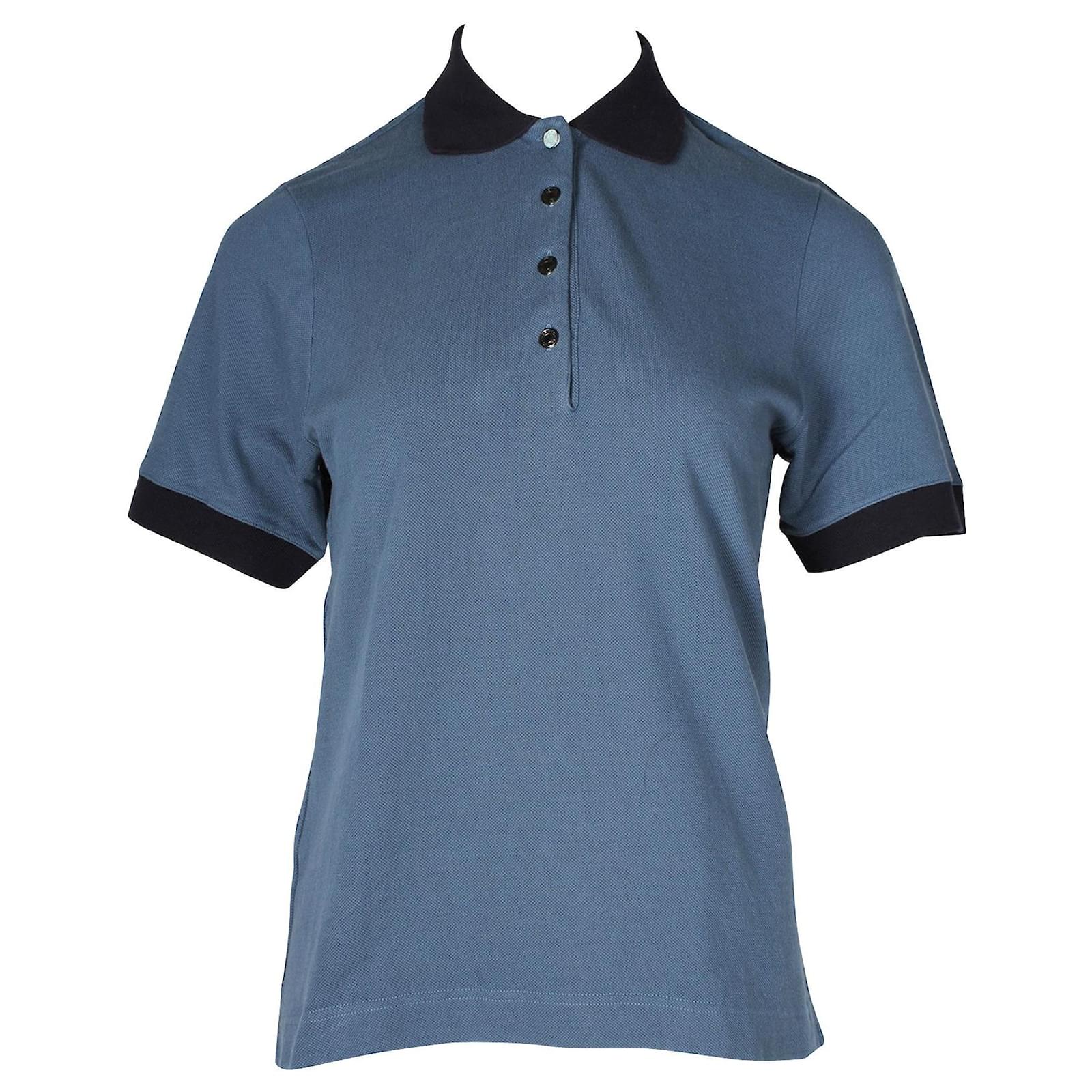 HERMES POLO SHIRT IN BLUE COTTON main image 0