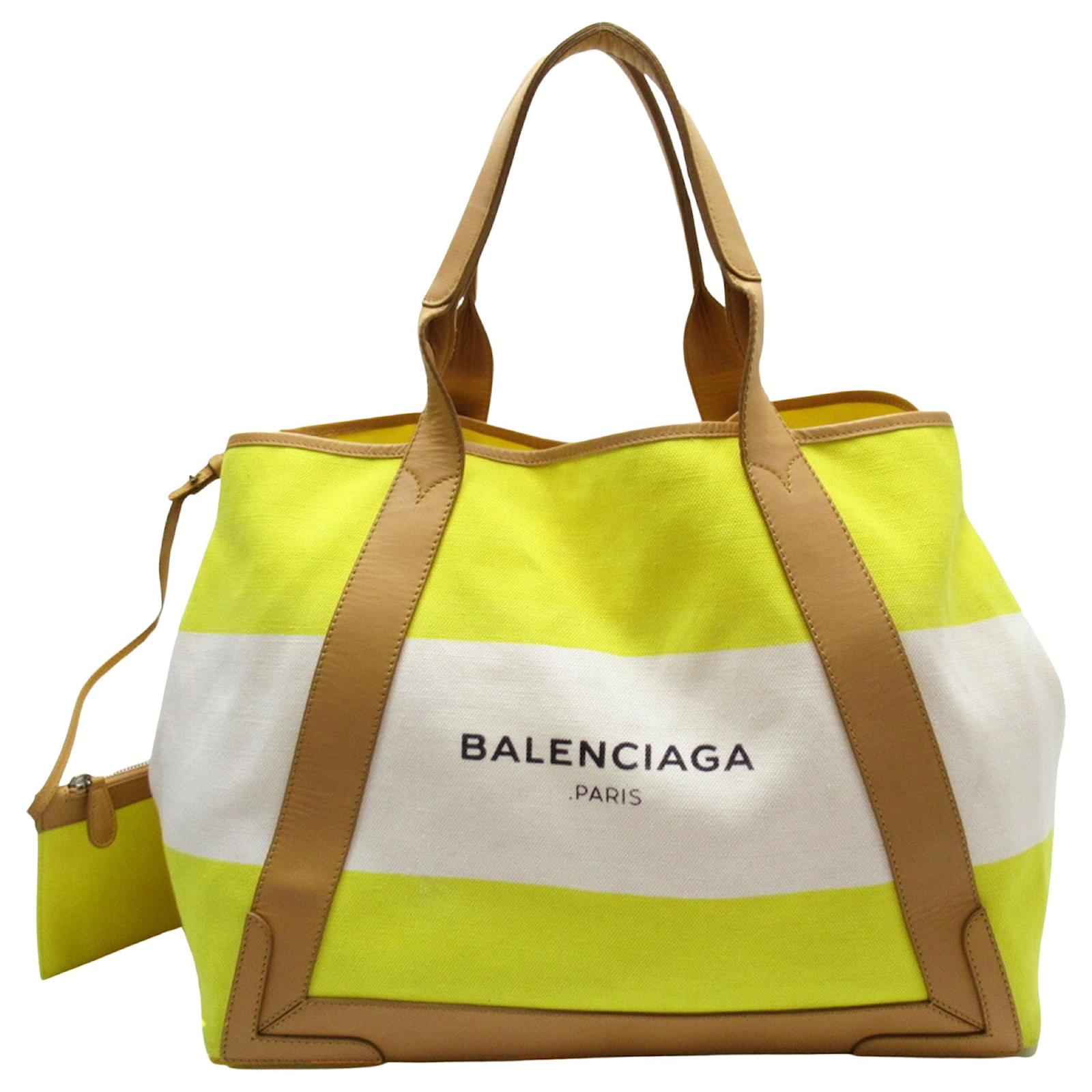 Balenciaga Navy Cabas Toile Multicolore ref.815848 - Joli Closet