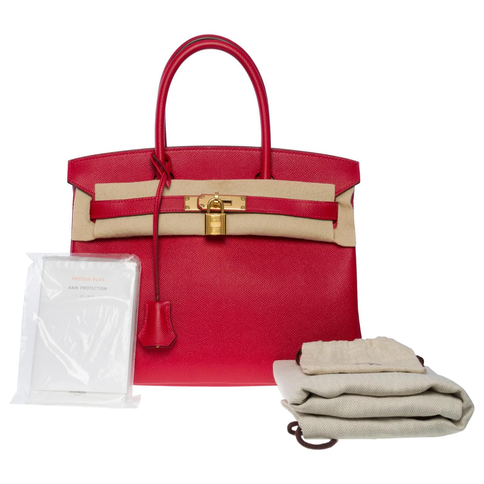 Hermes Red Epsom Leather Birkin 30 – STYLISHTOP