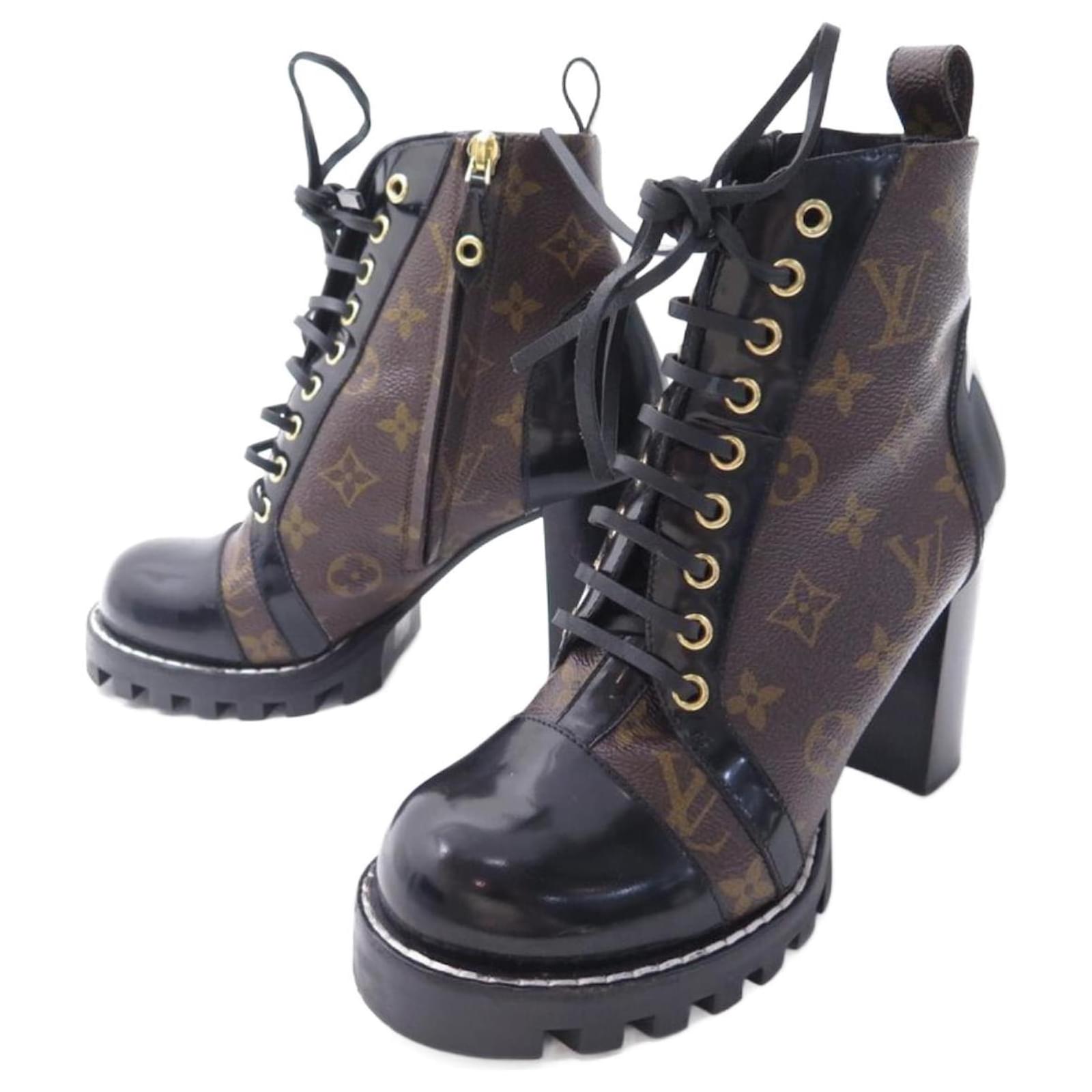 Louis Vuitton Women's Star Trail Ankle Boots Leather with Monogram