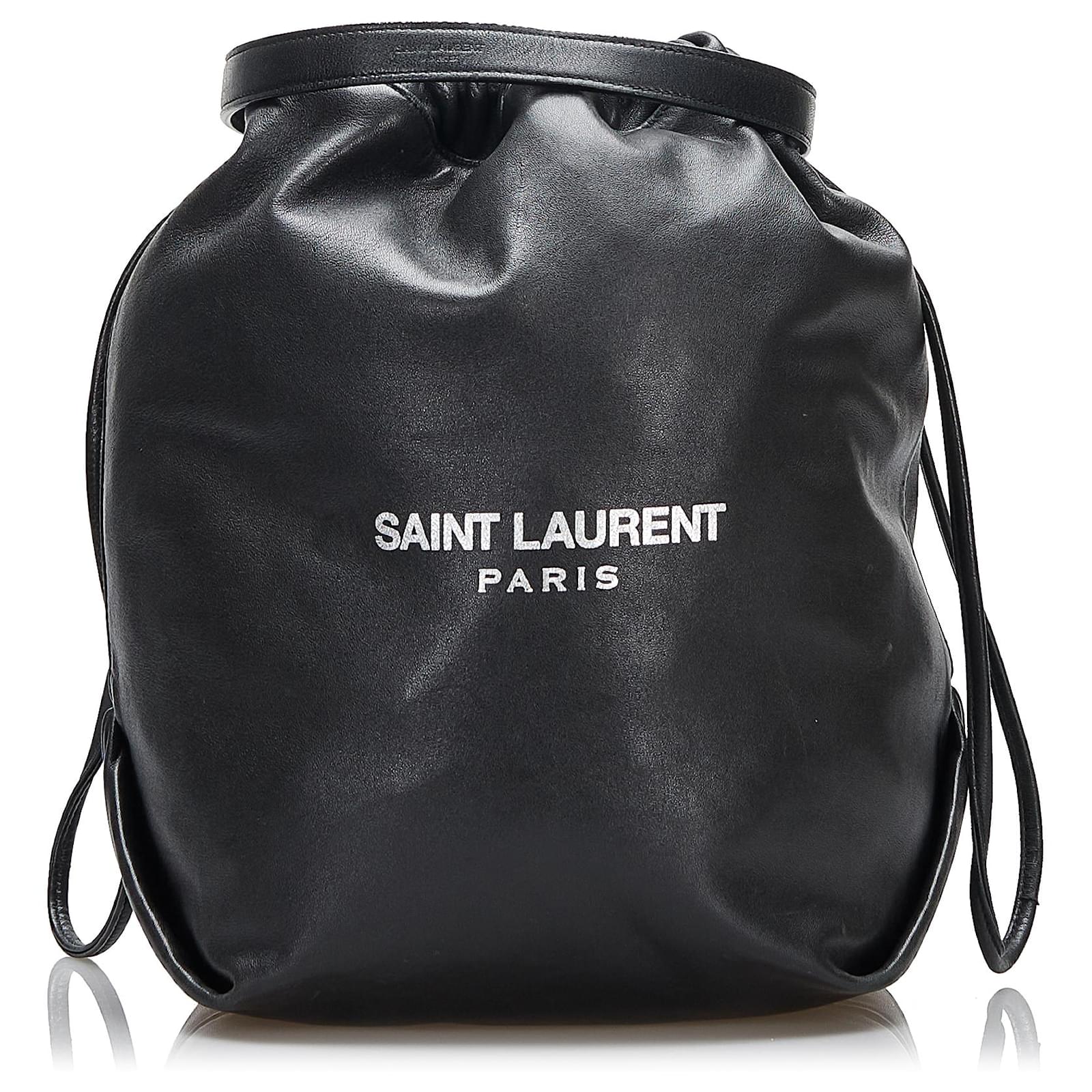 Saint Laurent Black Calf Leather Bos Taurus Keychain main image 0