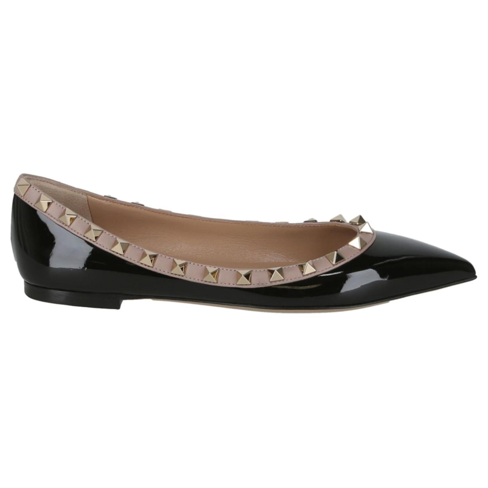 BALLERINES EN CUIR VERNIS