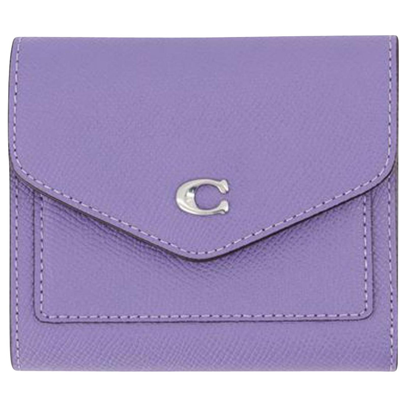 Wyn Small Wallet Coach Purple Leather ref.818410 Joli Closet