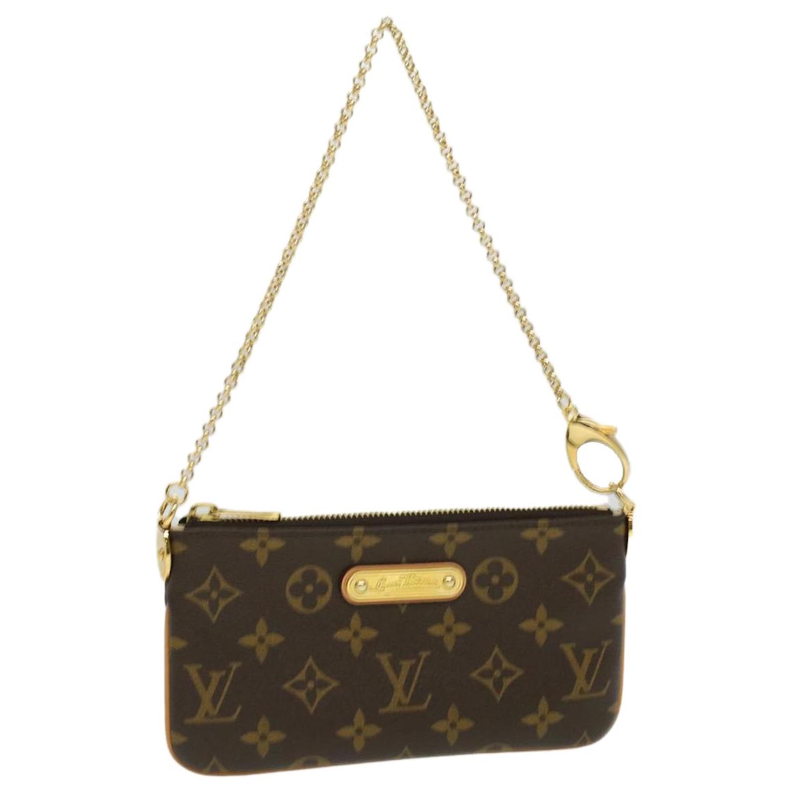 LOUIS VUITTON Monogram Chain Pochette Mira MM Zubehortasche M60094 LV bin3792BEIM