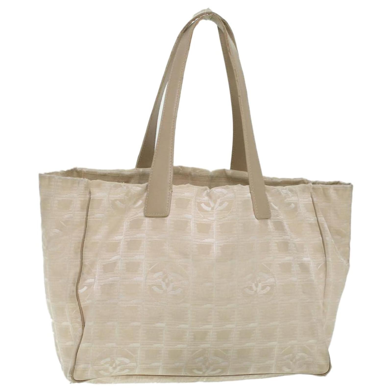 CHANEL-New-Travel-Line-Nylon-Jacquard-Tote-Bag-Light-Beige-A15991 –  dct-ep_vintage luxury Store