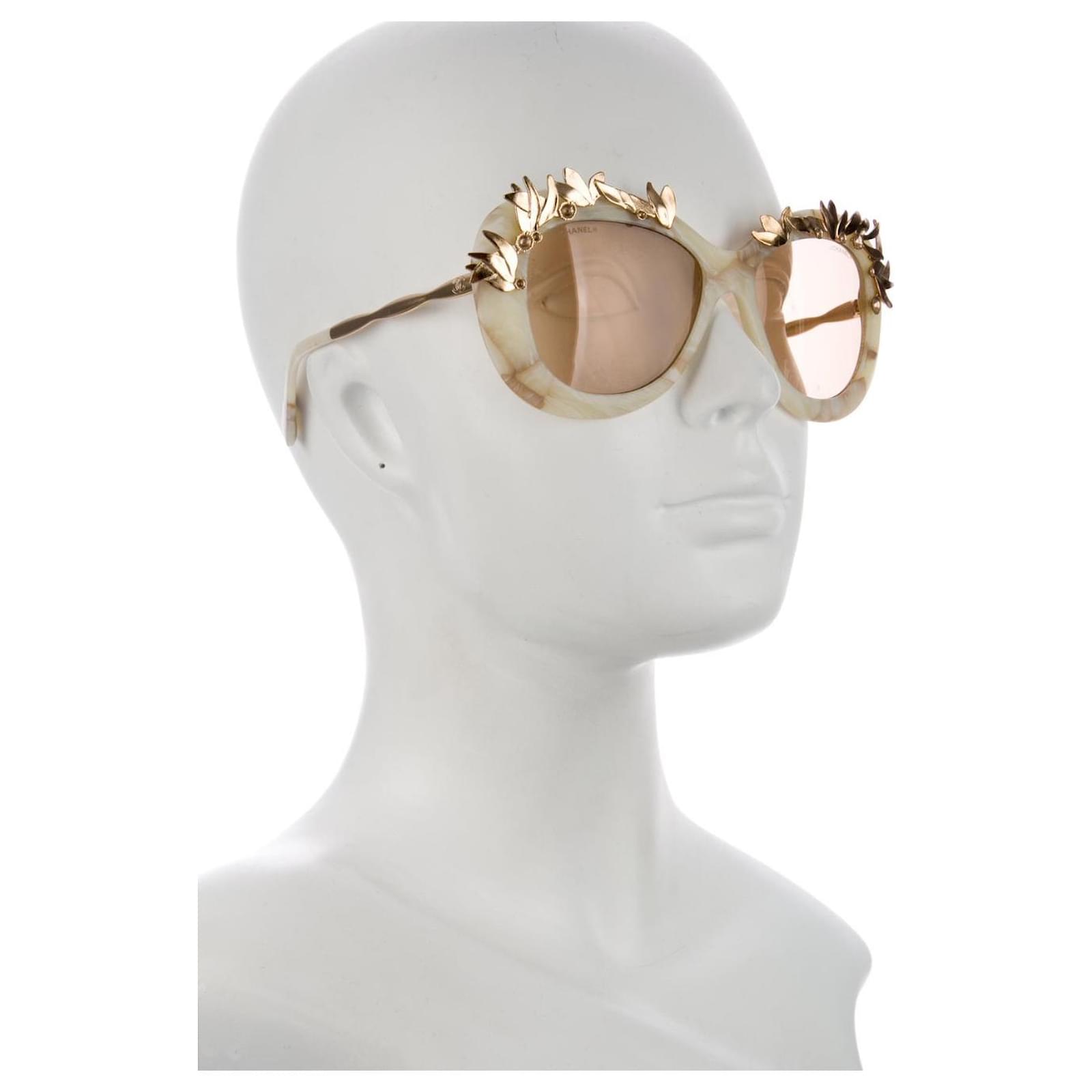 Chanel beige outlet sunglasses