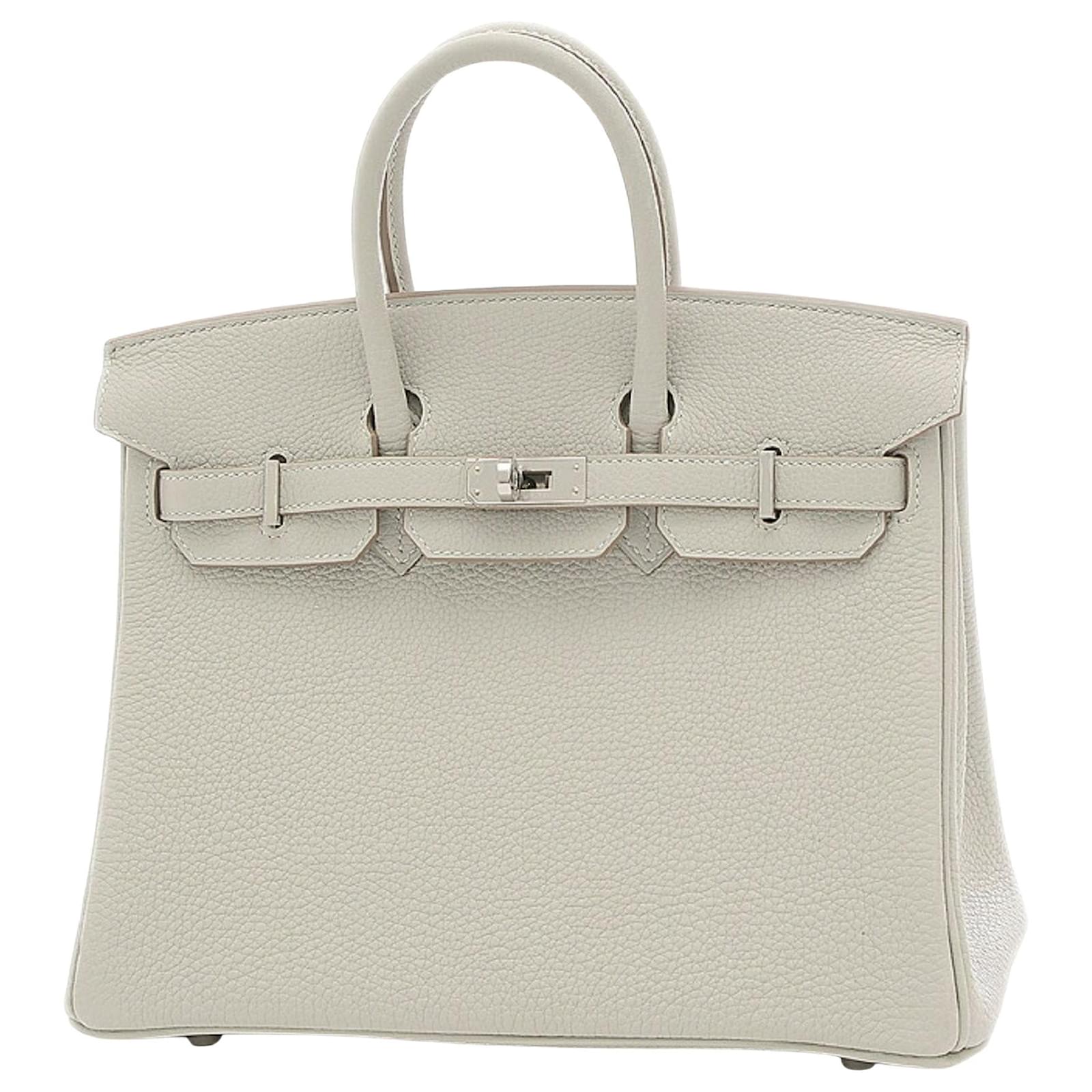Hermès HERMES BIRKIN 25 White Leather ref.819419 Joli Closet