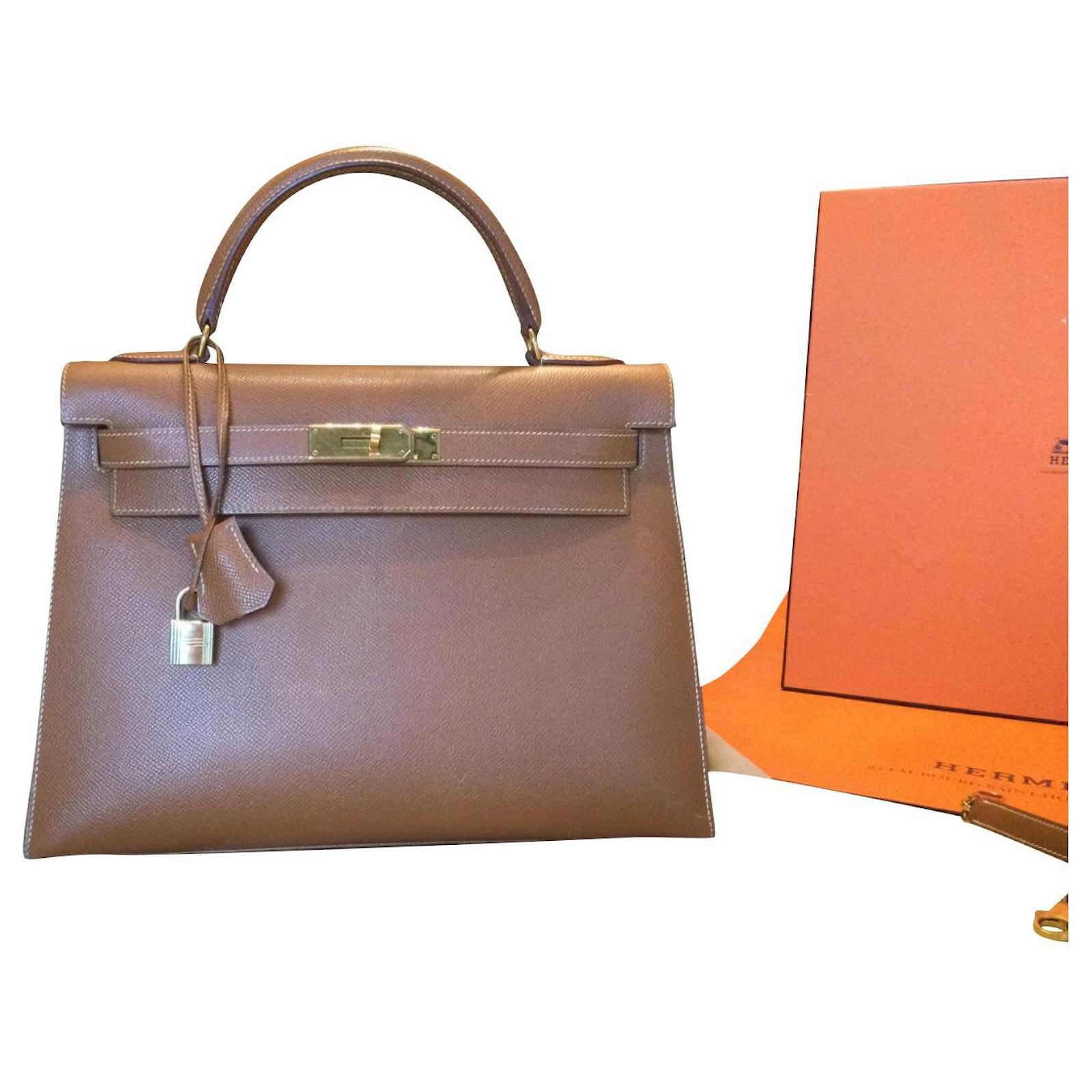 Hermès Kelly gold epsom leather Caramel ref.820341 - Joli Closet