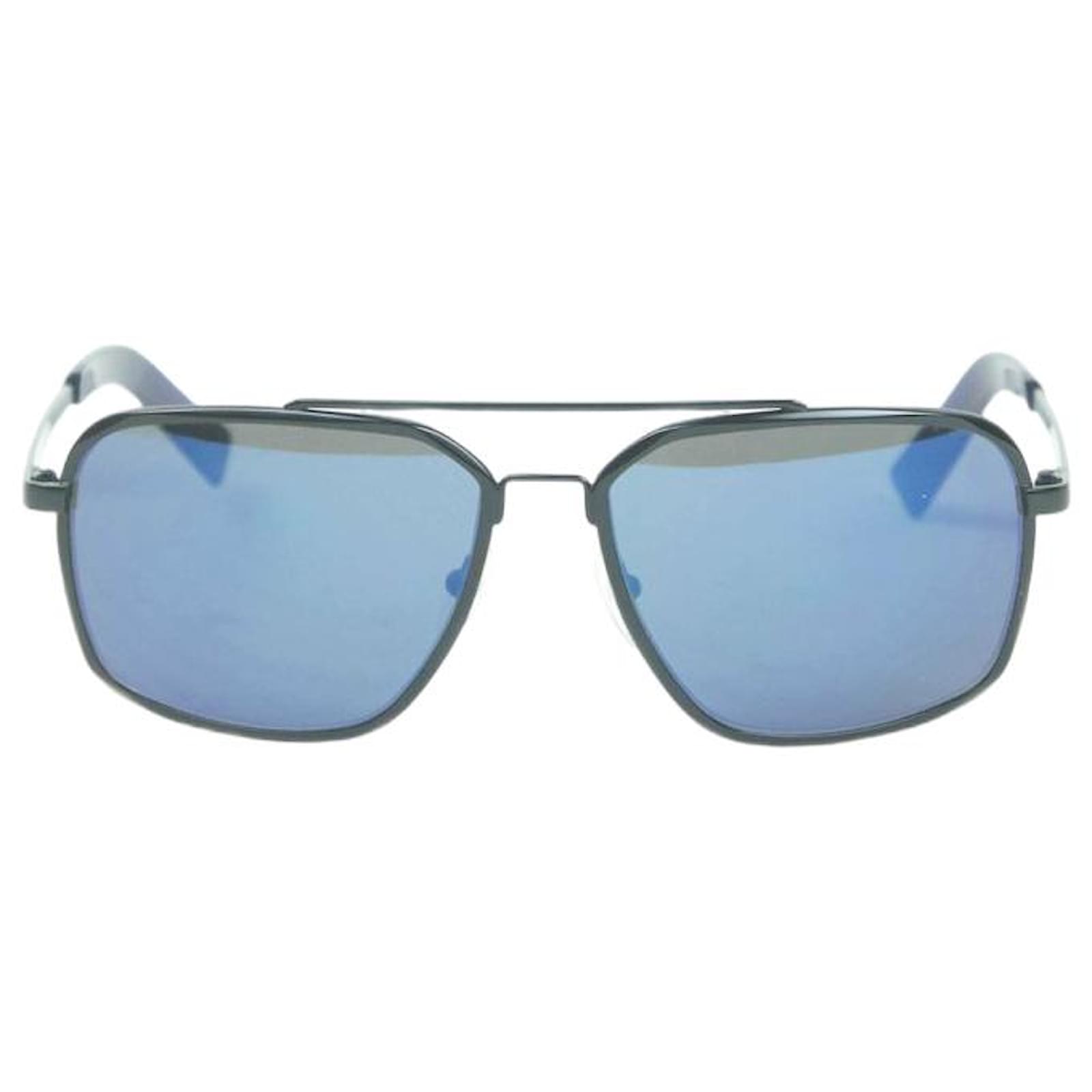 Karl Lagerfeld KL001/S 425 Matte Dark Blue Aviator Sunglasses - Walmart.com