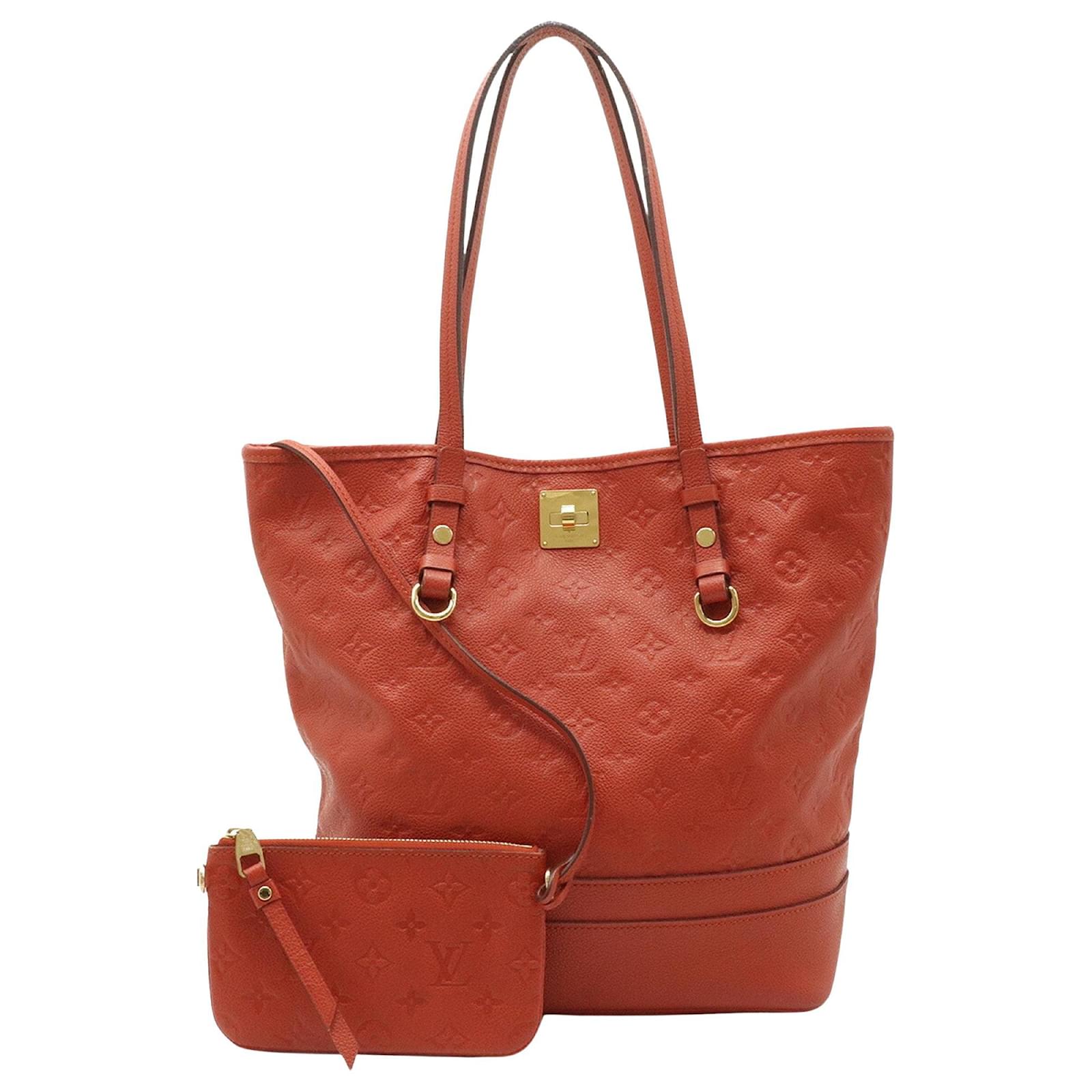 Citadines Louis Vuitton Red Empreinte Citadine PM Leather ref