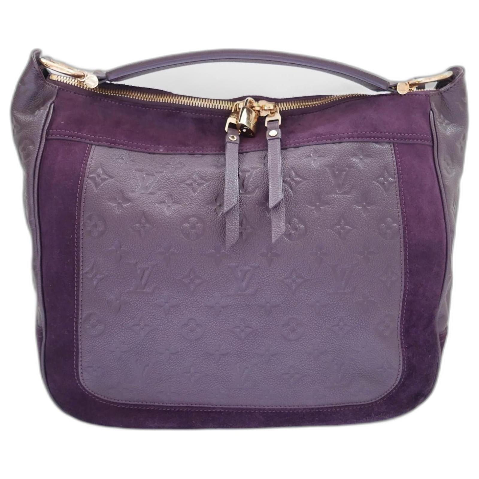 Louis Vuitton Audacieuse bag Purple Dark purple Suede Leather ref