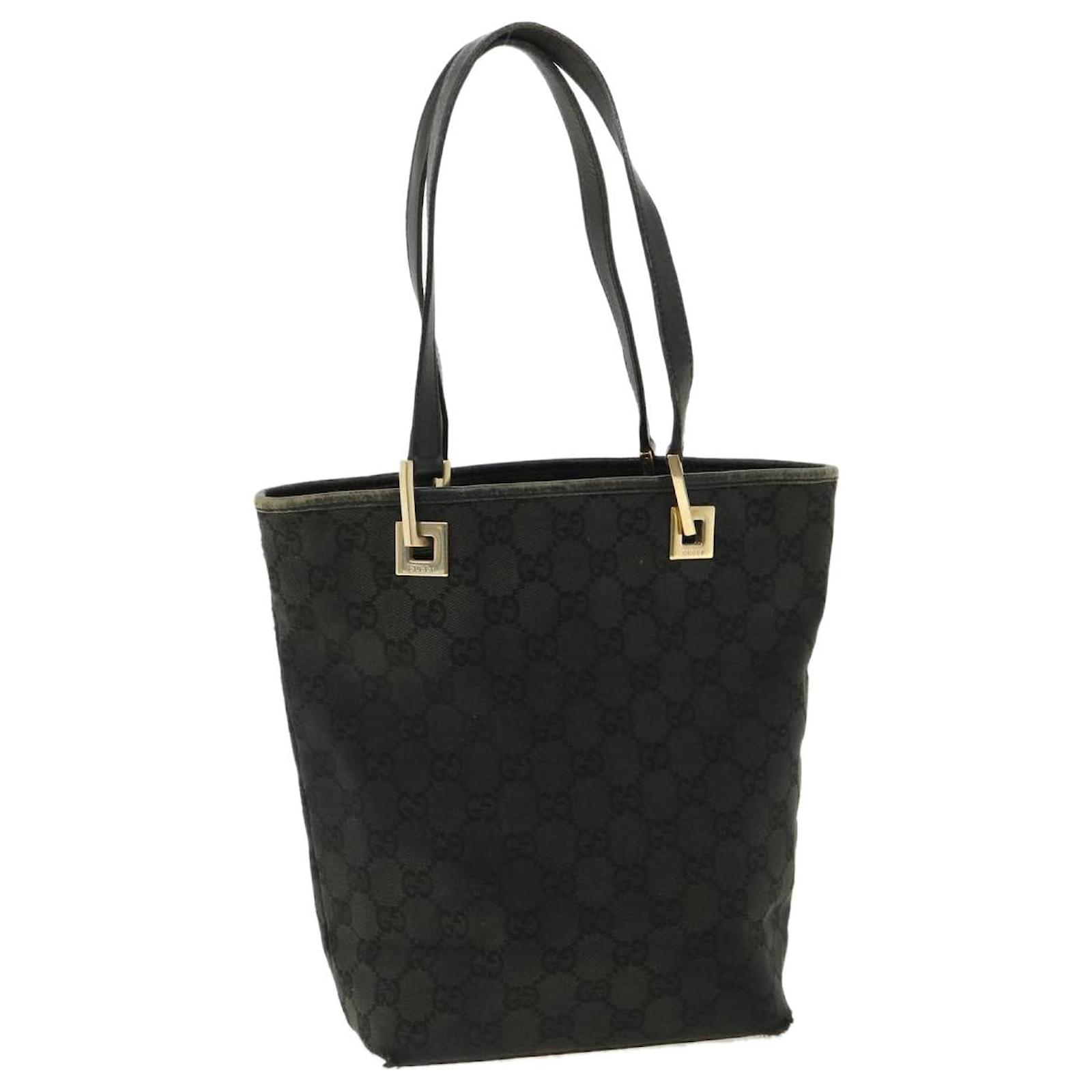 gucci GG Canvas Tote Bag black 002 1099 001998 Auth im420 ref