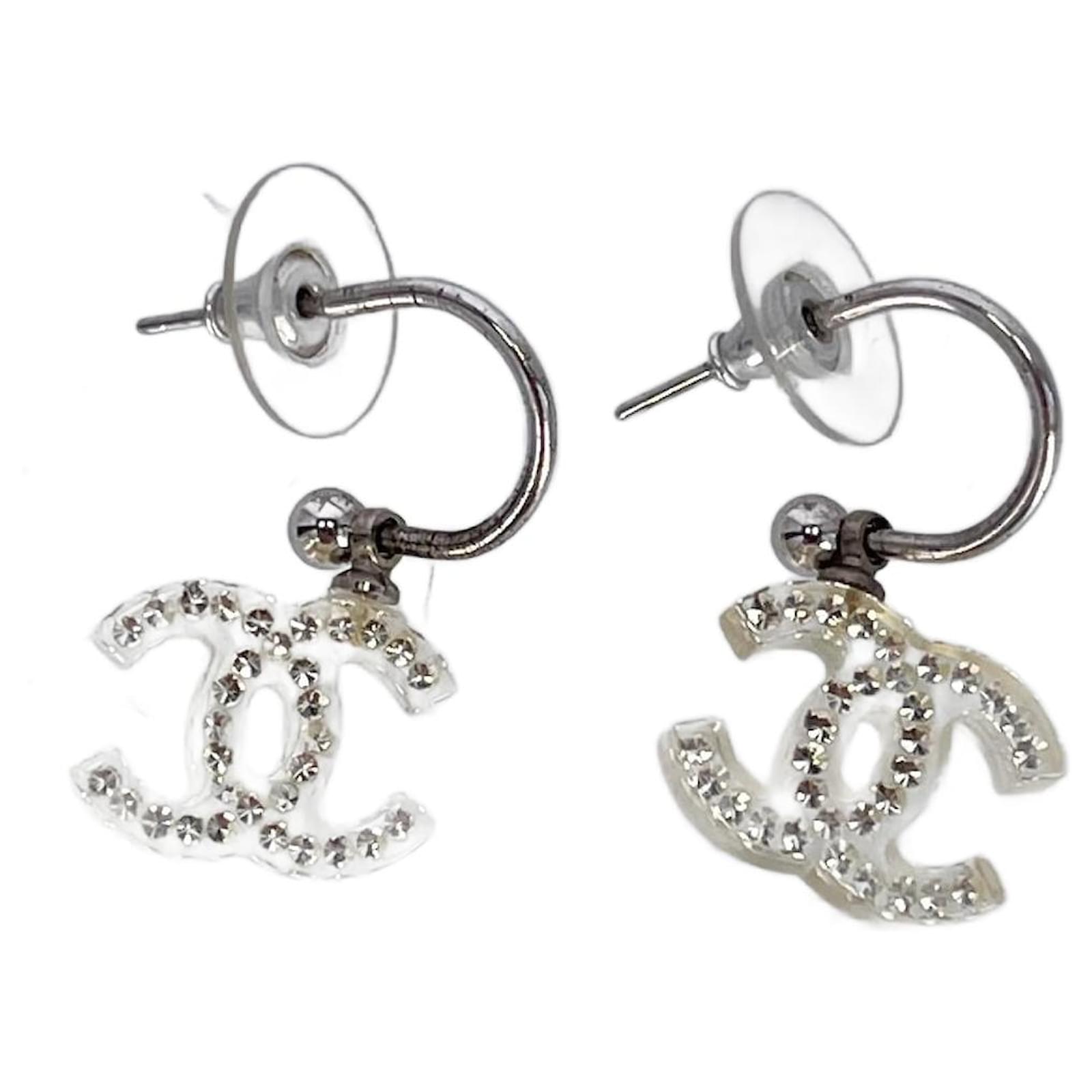 Chanel Earrings Black Metal ref.37678 - Joli Closet
