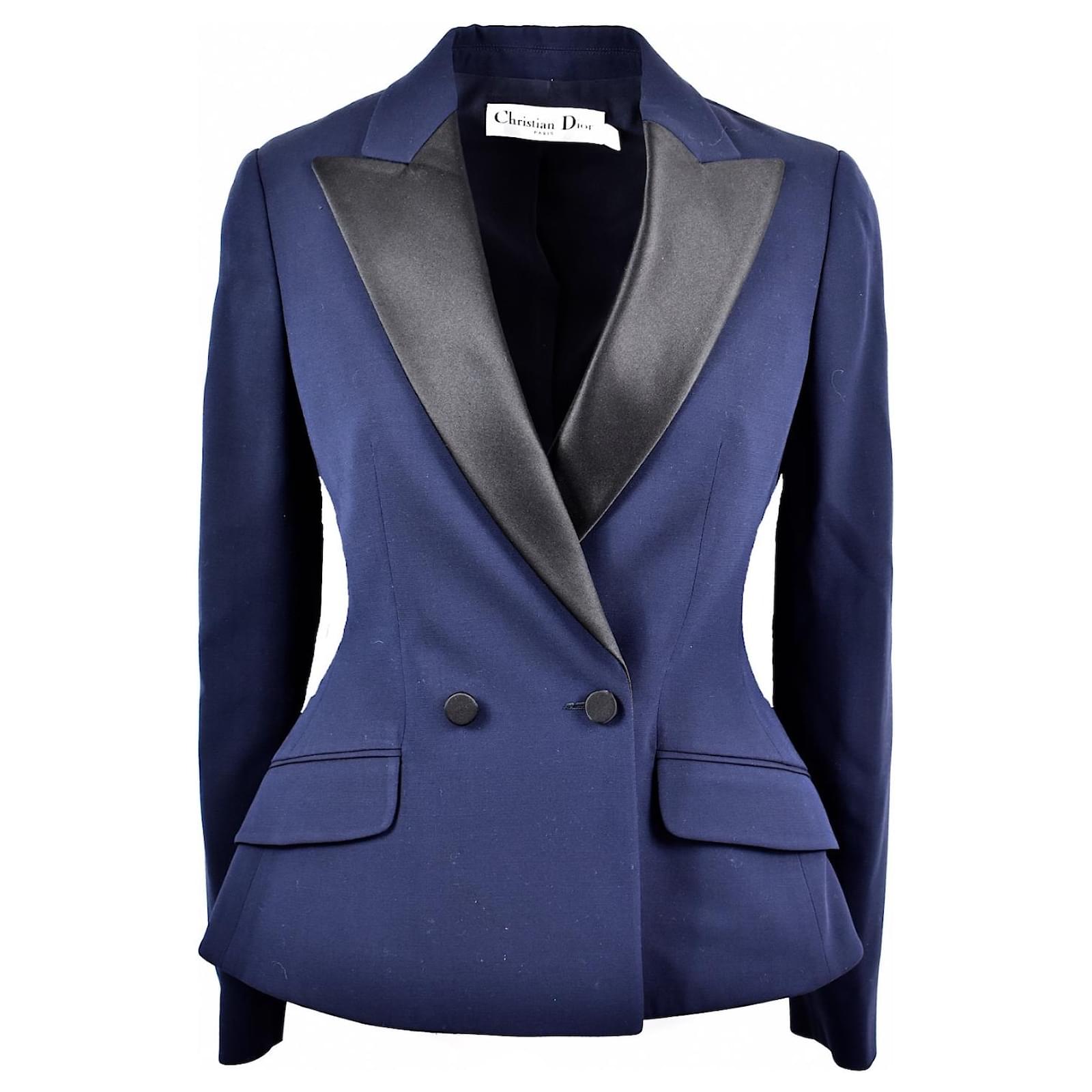Christian Dior Bar Blue Wool ref.823336 - Joli Closet