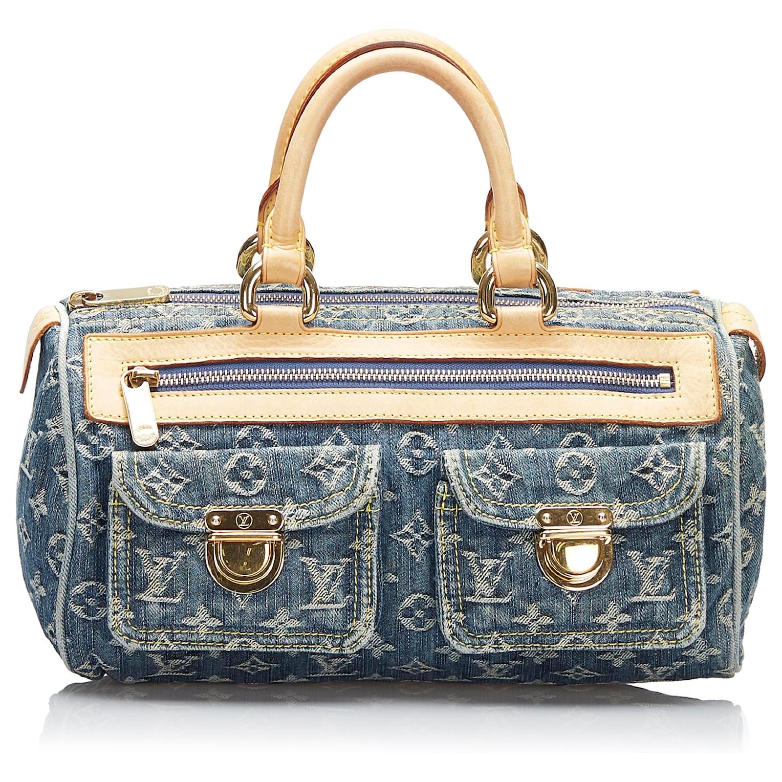 Louis Vuitton Blue Monogram Denim Neo Speedy Bag – The Closet