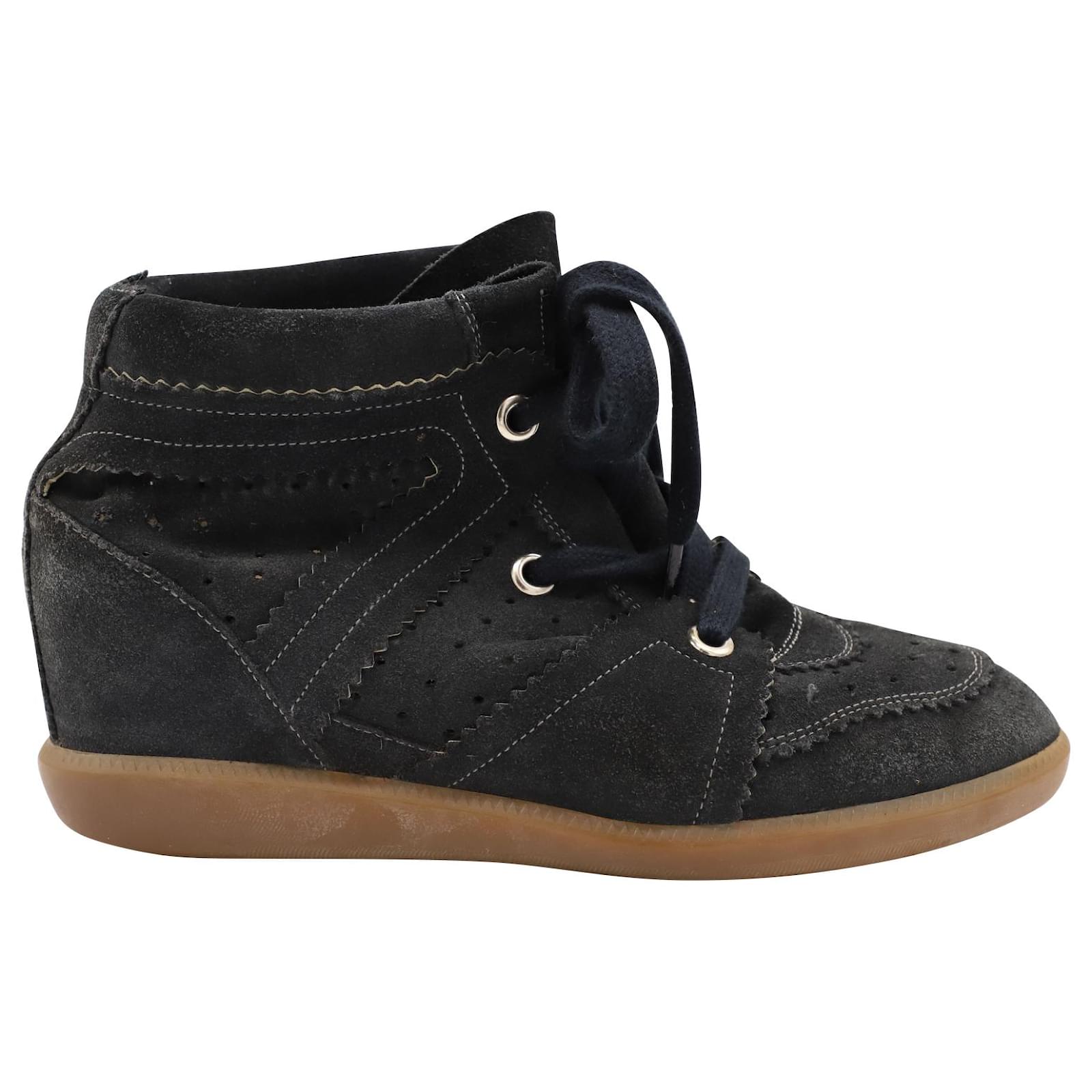Lichaam Gezondheid extract Isabel Marant Bobby High-Top Sneakers in Black Suede ref.824340 - Joli  Closet