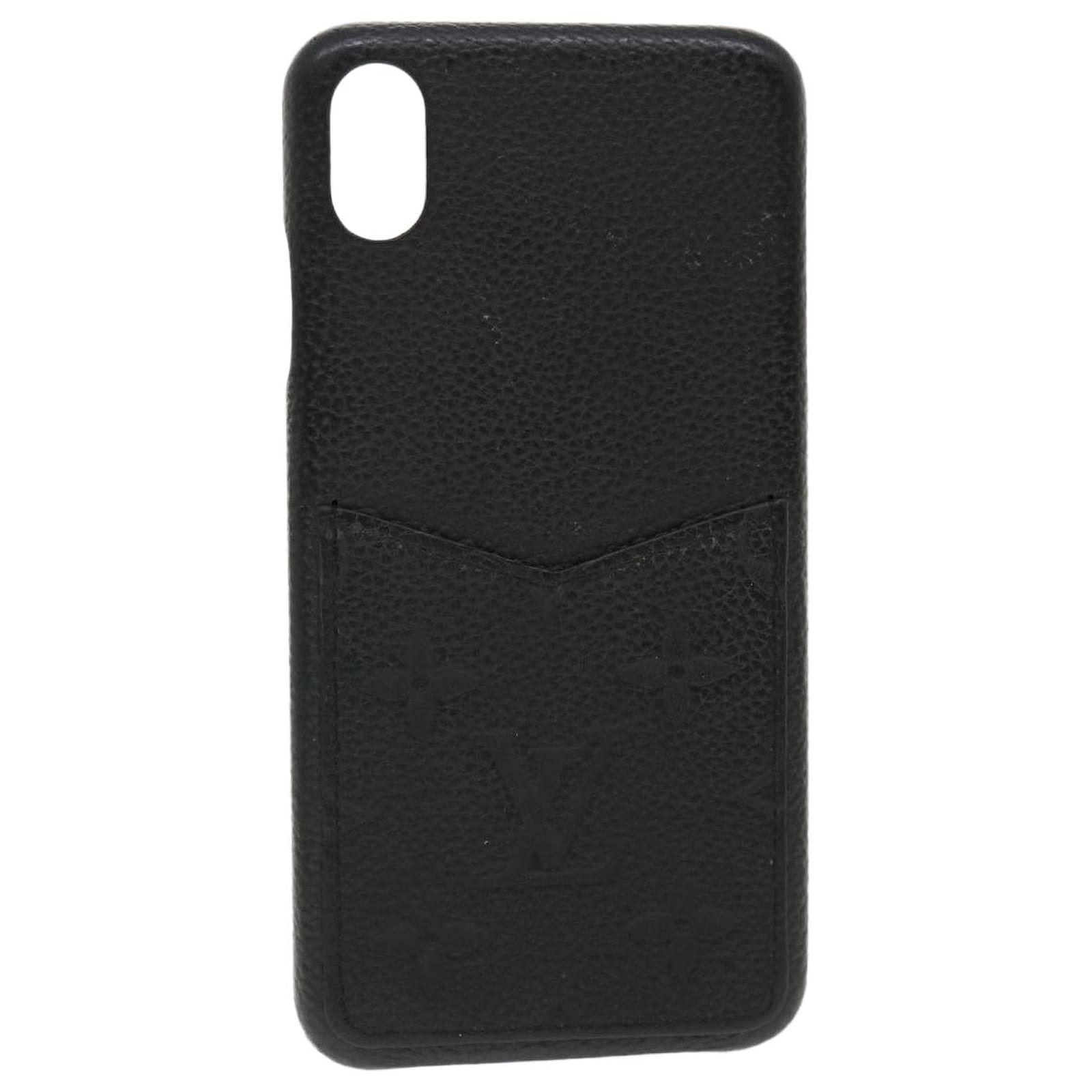LOUIS VUITTON Monogram Empreinte Bumper Xs MAX Coque iPhone Noir LV Auth  tb493 ref.825013 - Joli Closet