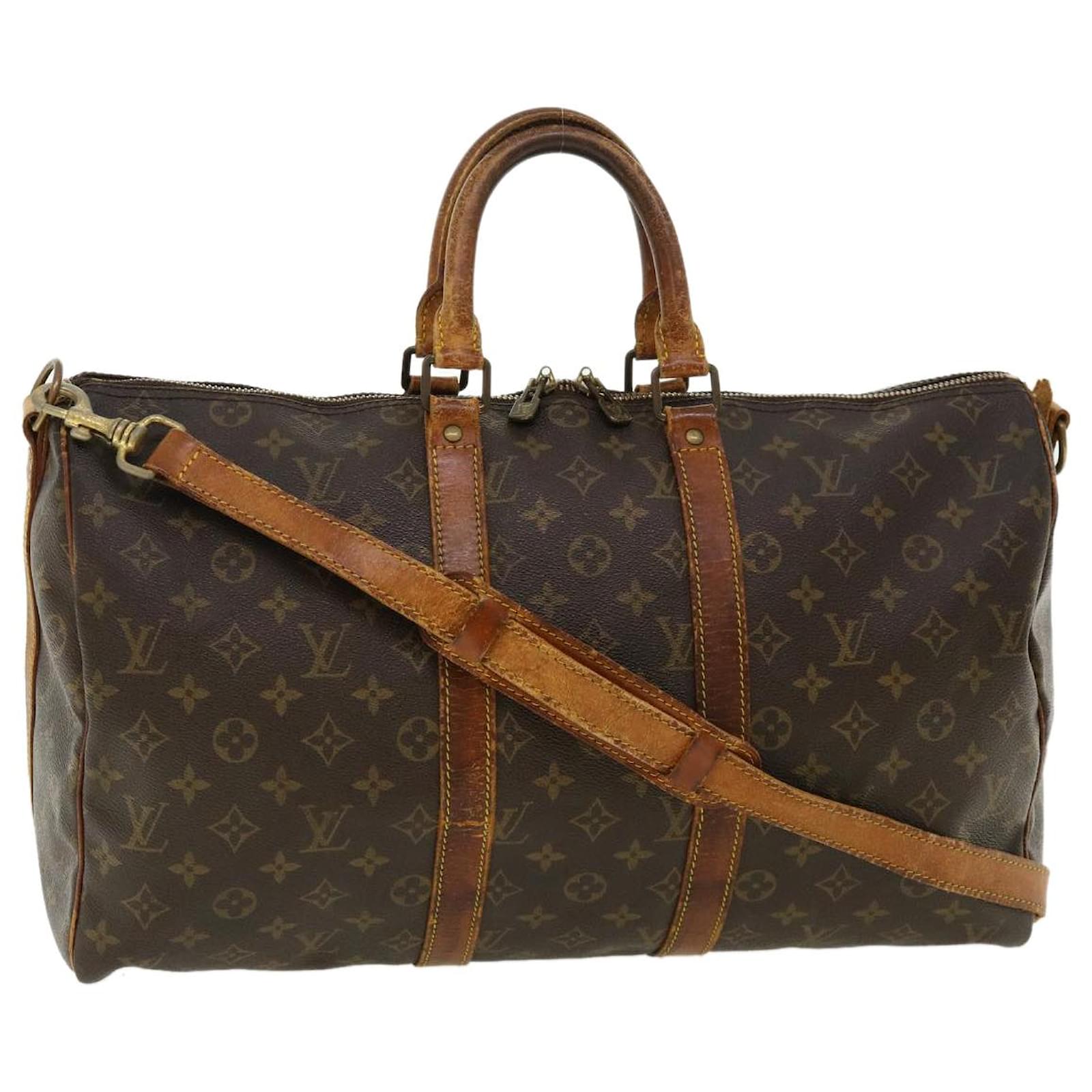 Louis Vuitton Monogram Keepall Bandouliere 45 Boston Bag M41418 LV Auth  32950 Cloth ref.718420 - Joli Closet