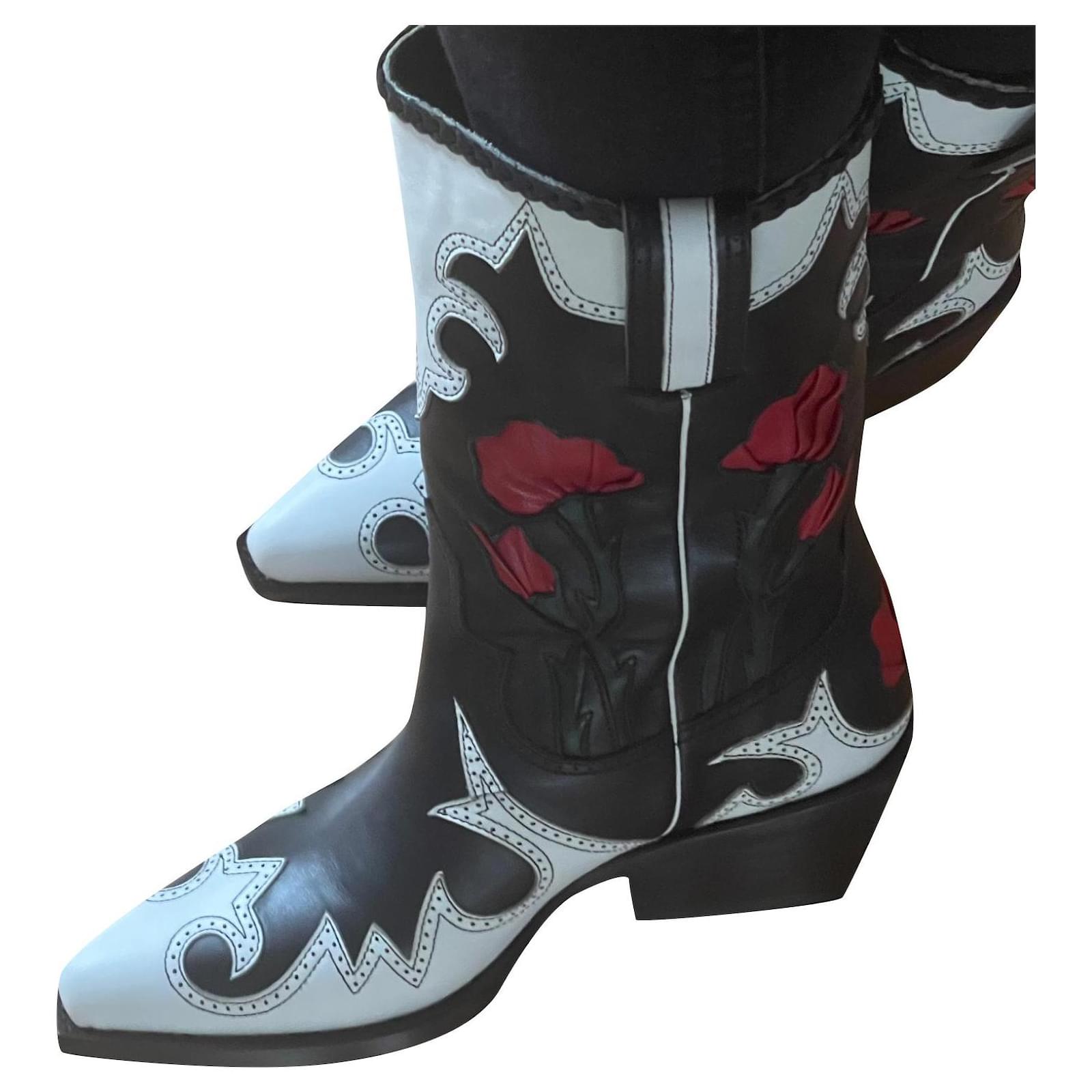 Calamity Bottines Femme Free Lance Free Lance Bottes Cuir Noir