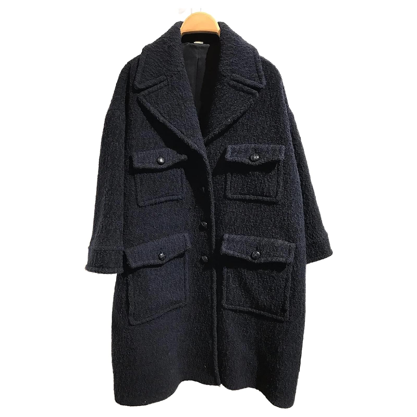 GUCCI Coats T.IT 38 WOOL Blue ref.827286 - Joli Closet