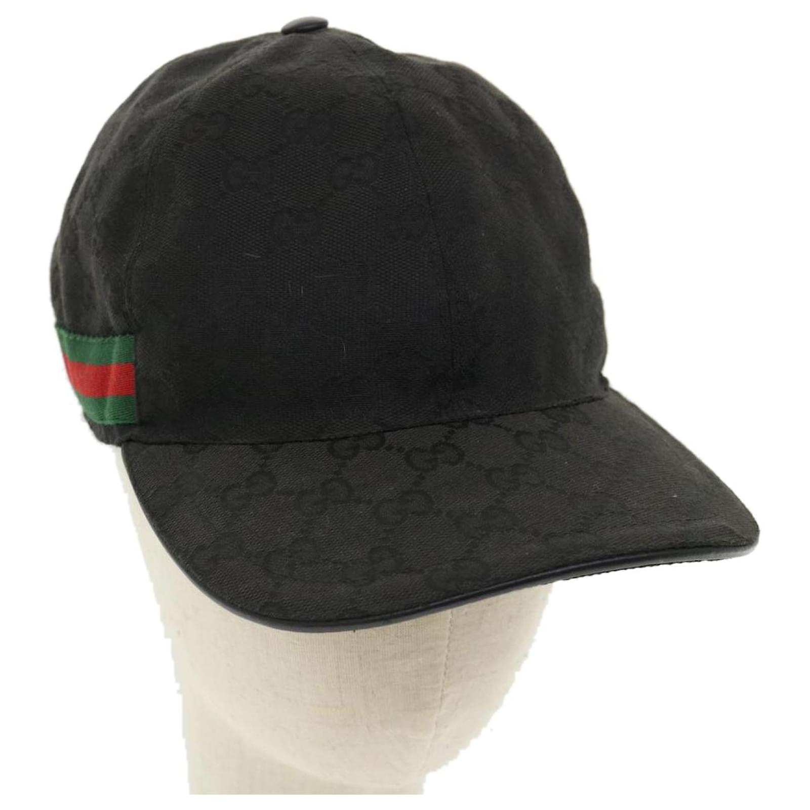 Gucci Original Gucci Canvas Baseball Hat With Web White Gucci Hat