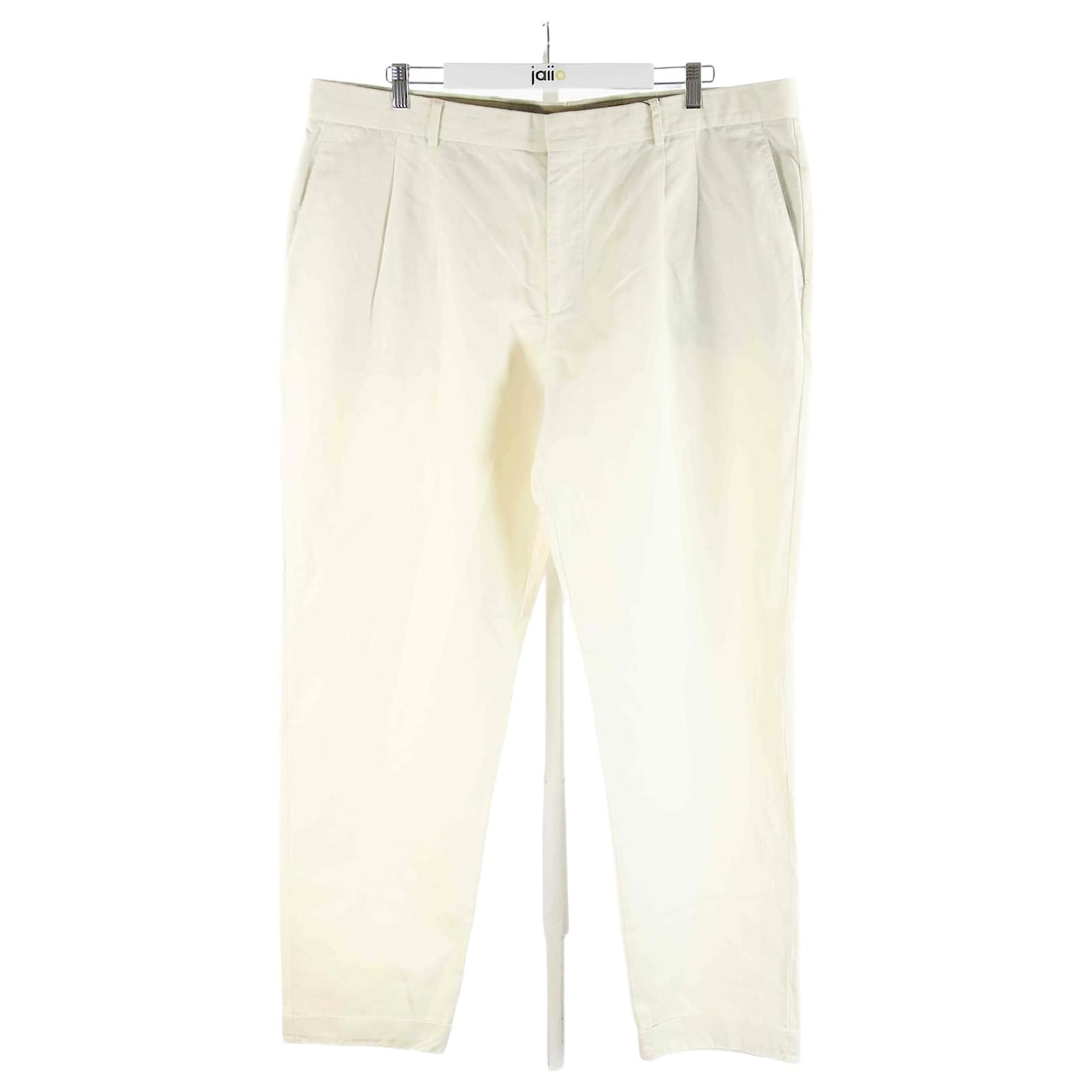 Loro Piana Pants 56 Beige Cotton ref.829075 - Joli Closet