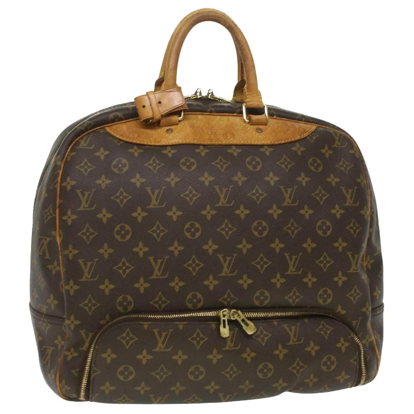 LOUIS VUITTON Monogram Evasion Brown Boston Travel Bag