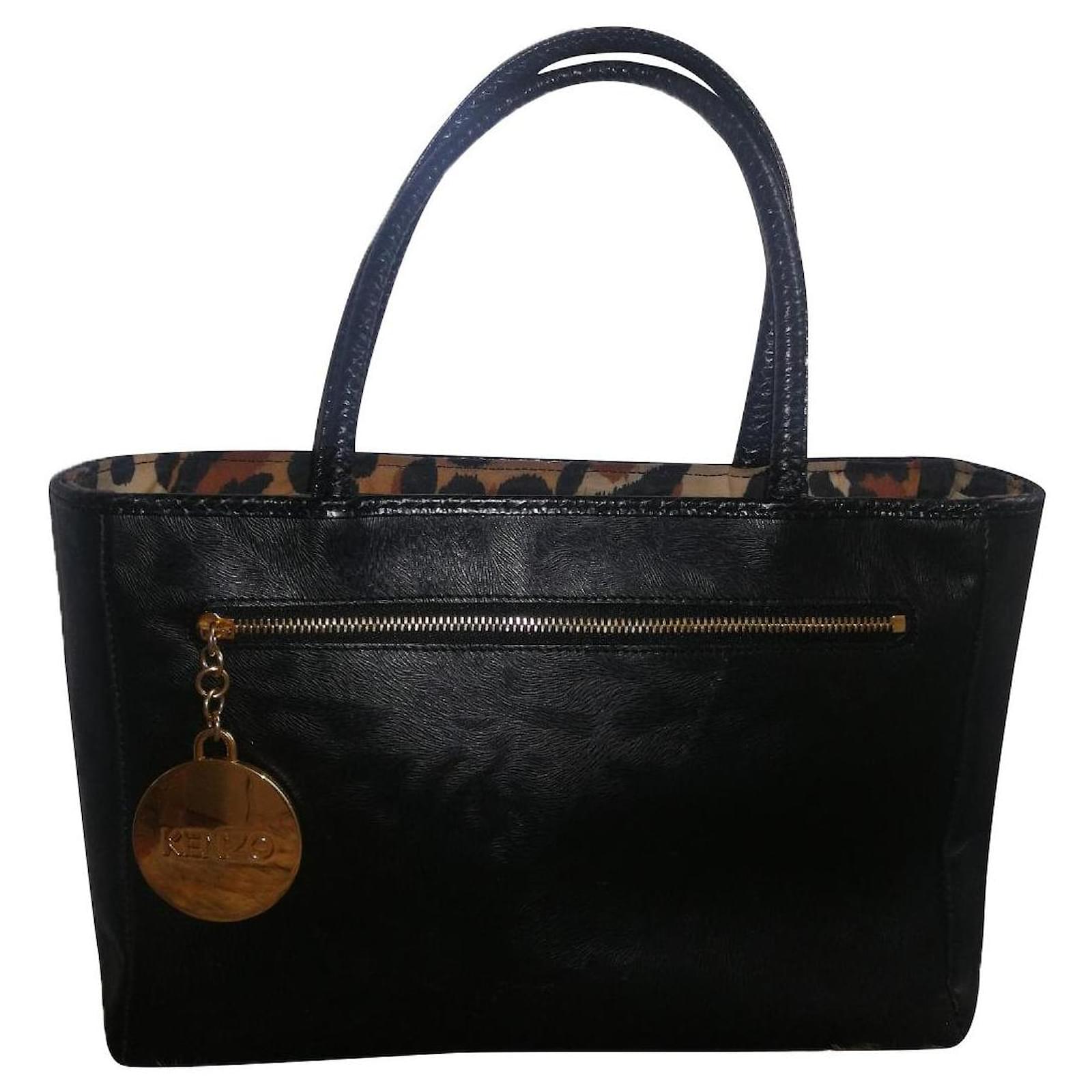 Kenzo Sacs ?� main Cuir Noir ref.829360 - Joli Closet