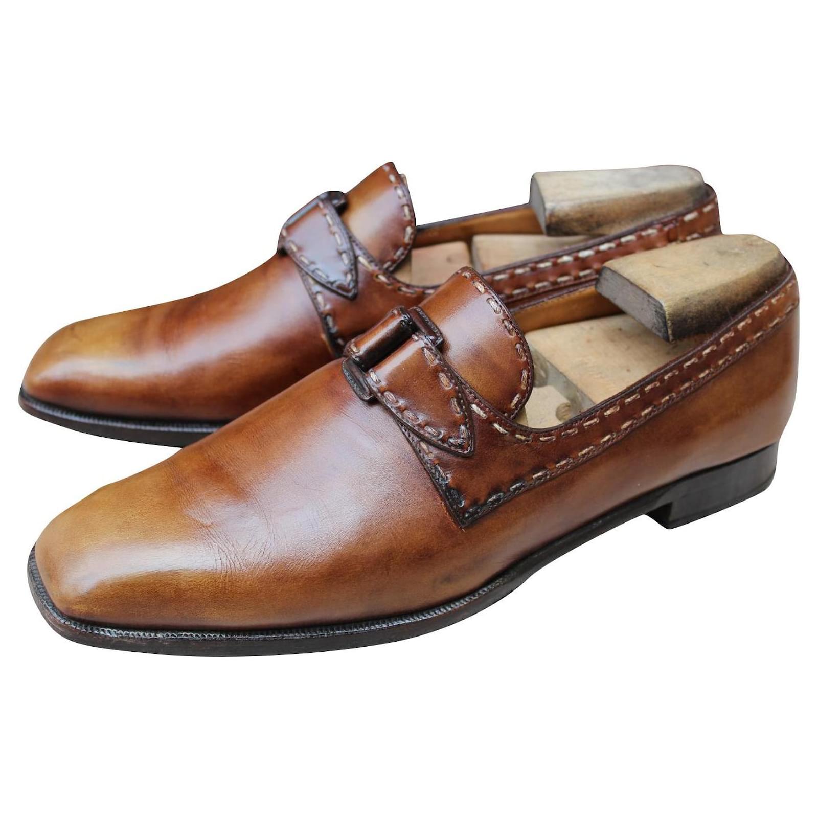 BERLUTI MOCCASIN BROWN LEATHER 9,5 / 43,5 EXCELLENT CONDITION MEN'S SHOES  1689 €