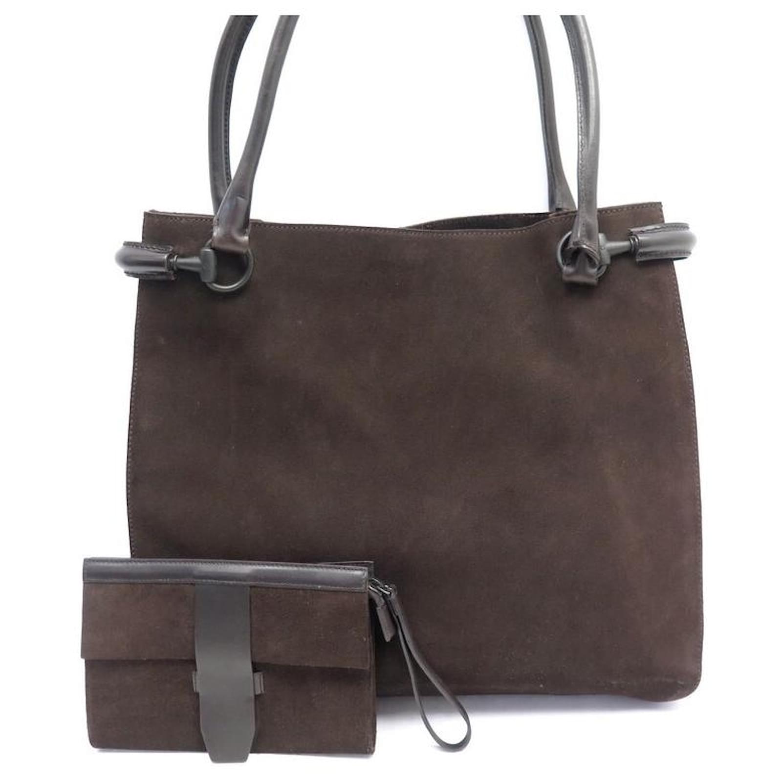 バッグ GUCCI SUEDE LEATHER TOTE HAND BAG GUCCI SUEDE LEATHER TOTE HAND BAG