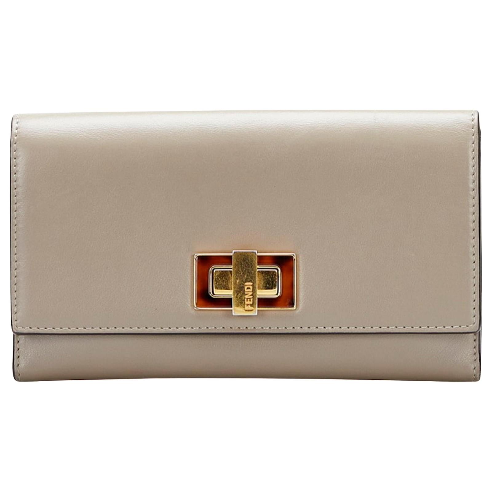 Fendi Peekaboo Grey Leather ref.829714 - Joli Closet