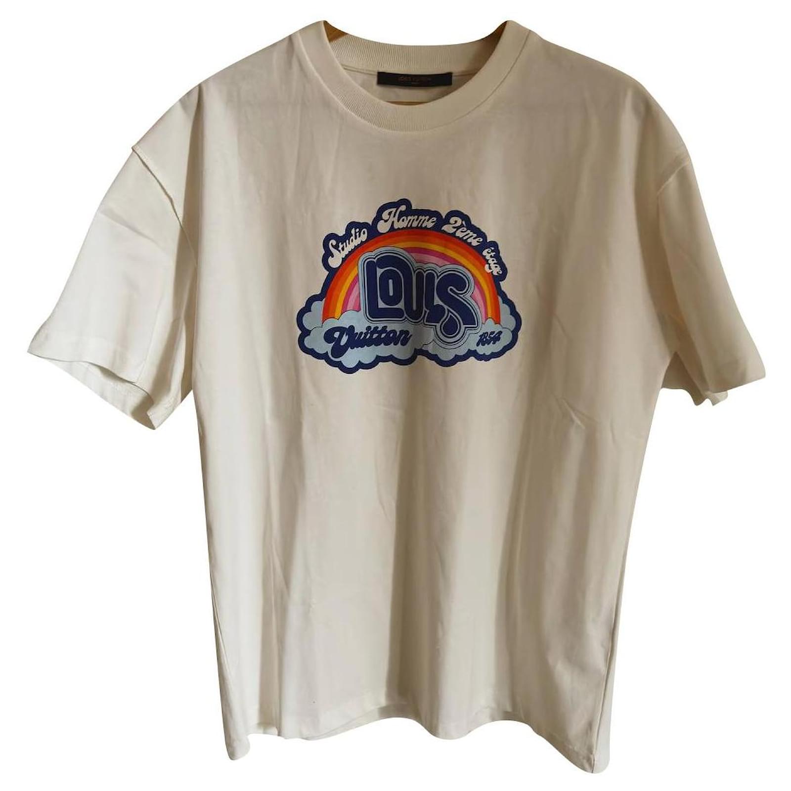 Louis Vuitton Cotton Short Sleeves Logo T-Shirts in 2023