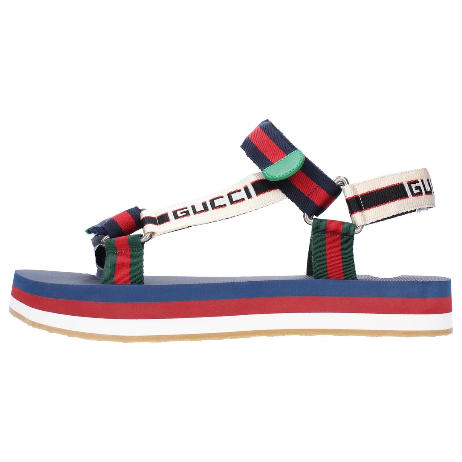 gucci summer sandals size 45 Multiple colors Cloth Rubber ref.830874 - Joli  Closet