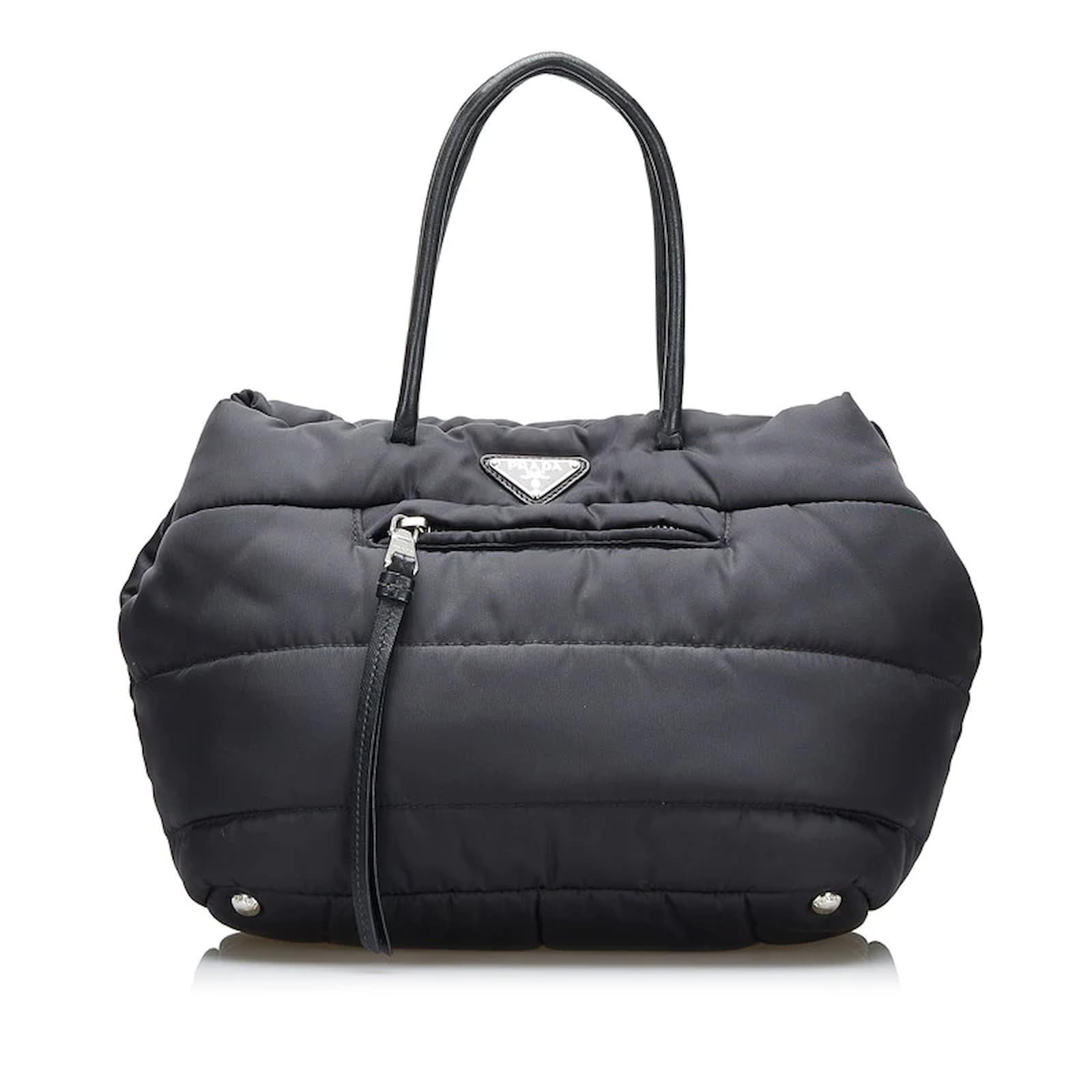 Prada Tessuto Bomber Handbag Black ref.831087 Joli Closet