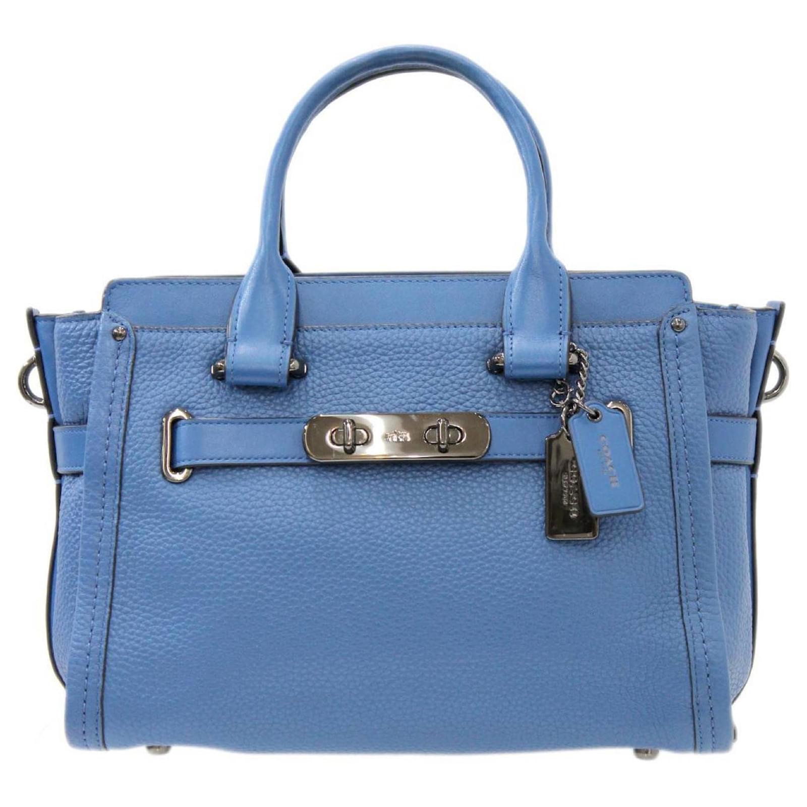 COACH SWAGGER Blue Leather ref.832736 - Joli Closet