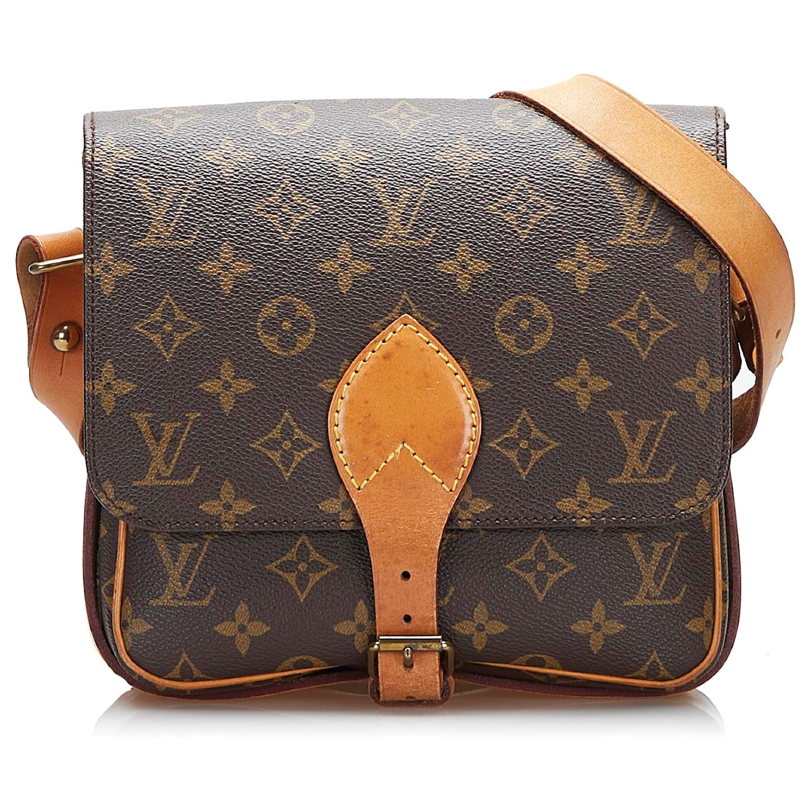 Louis Vuitton Brown Monogram Cartouchiere MM Cloth ref.951483