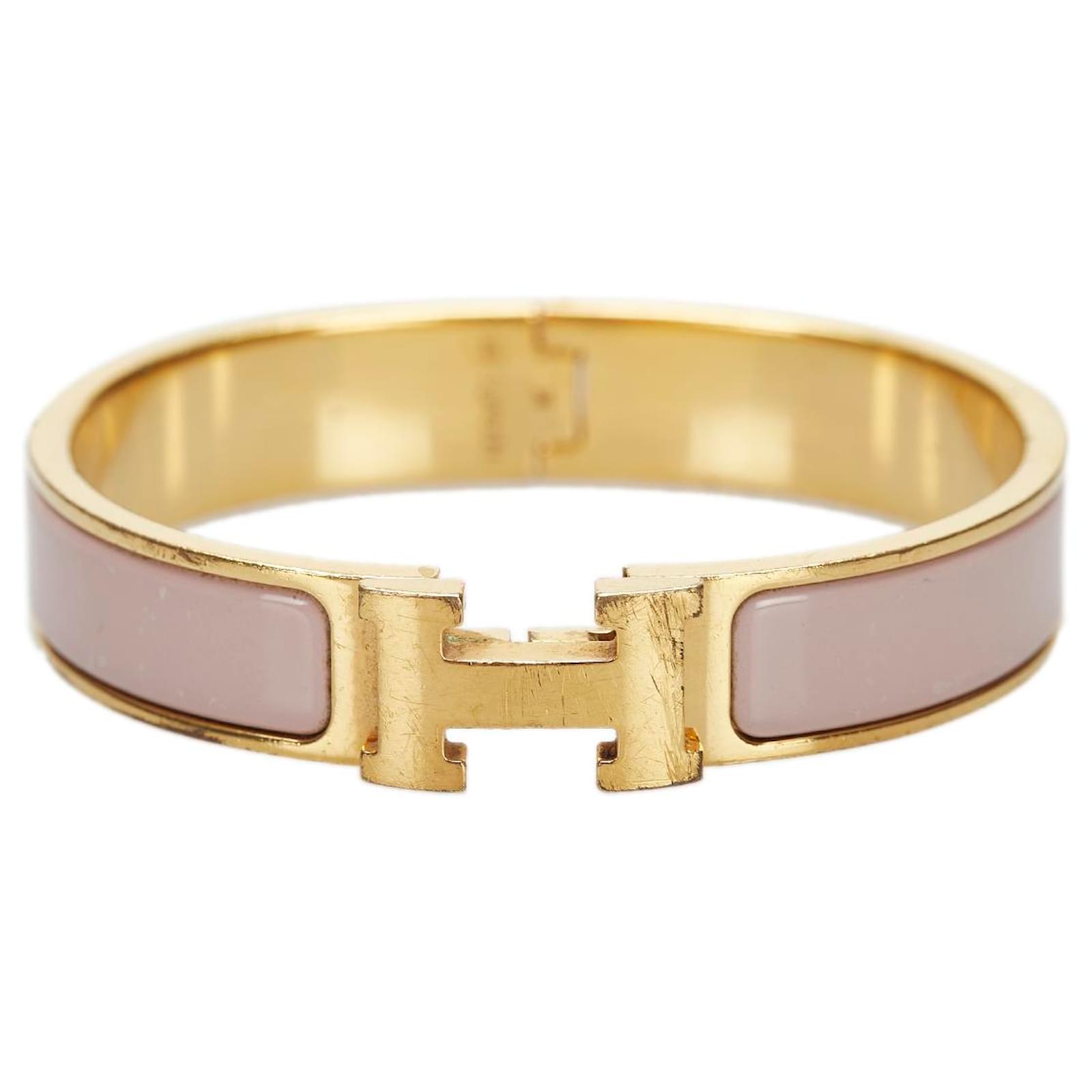 Hermes Pink Clic Clac H Armband