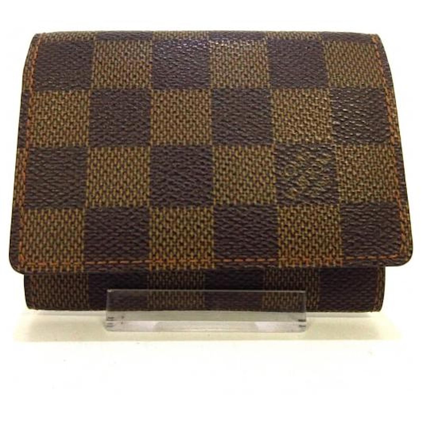 Louis Vuitton Enveloppe Carte de Visite Damier ebene Cloth ref.832329 -  Joli Closet