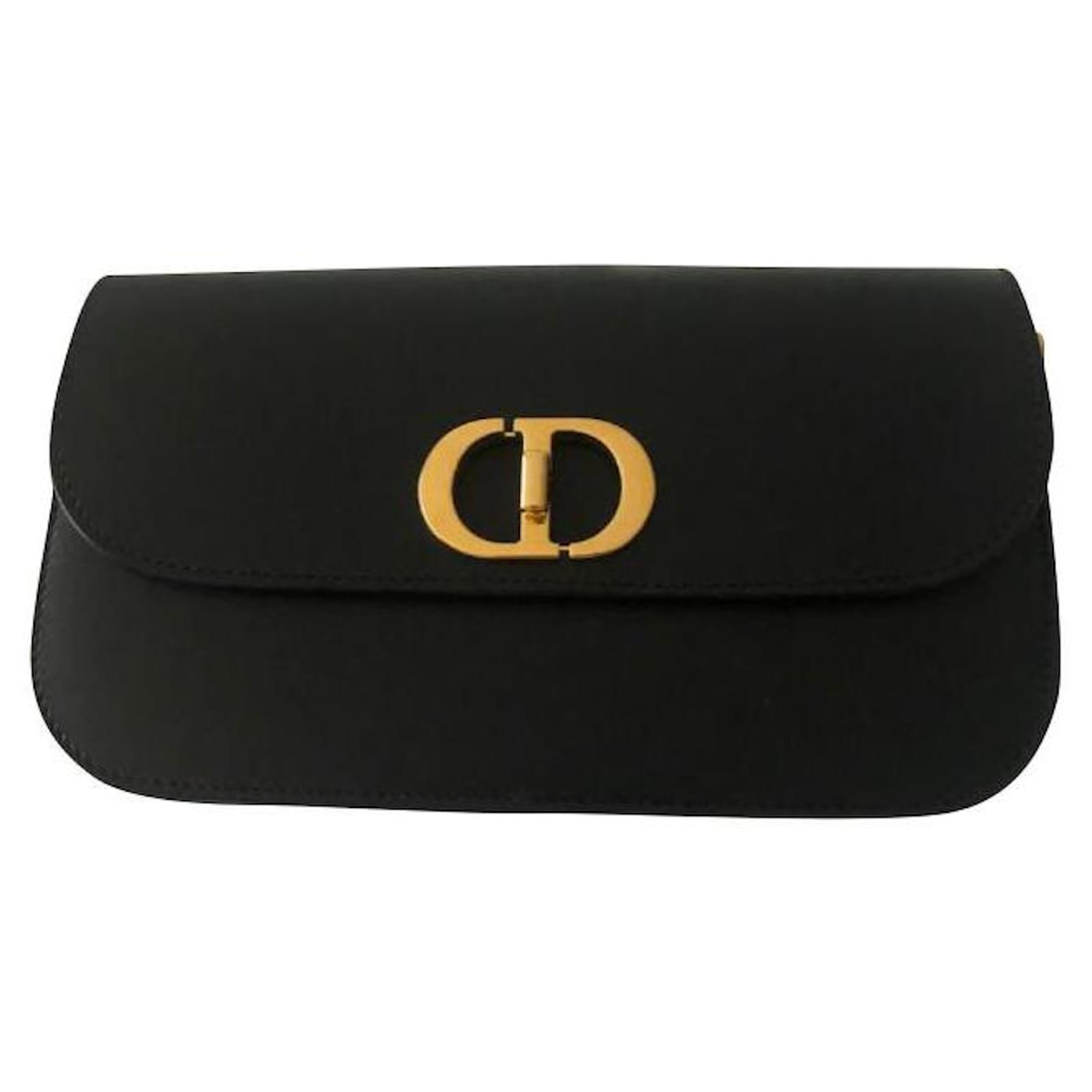 Christian Dior Sac 30 Montaigne Avenue Black Leather ref.833256