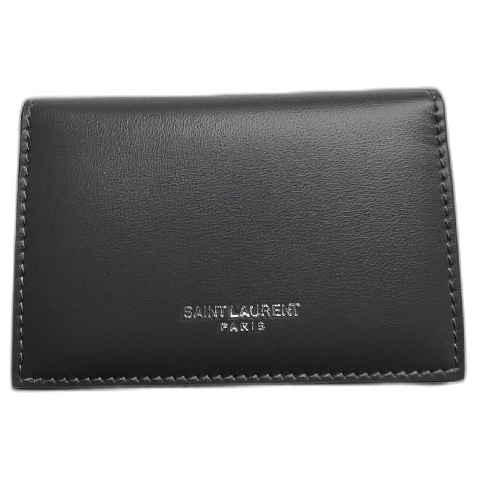 Saint Laurent Wallets Dark grey Leather ref.833291 - Joli Closet