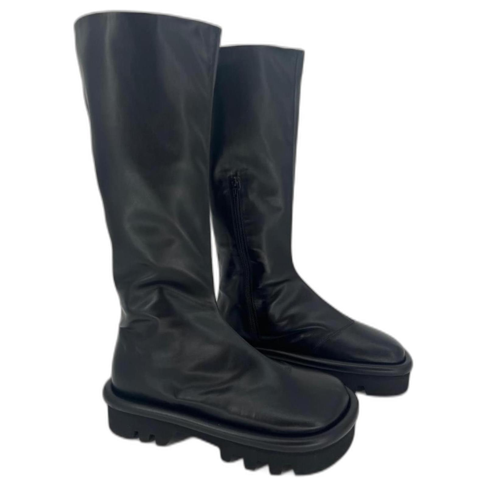 ミドルブーツ JW ANDERSON Women Boots BT0101LA0268 999 BLACK Black Leather ankle boots JW Anderson - Vitkac Canada