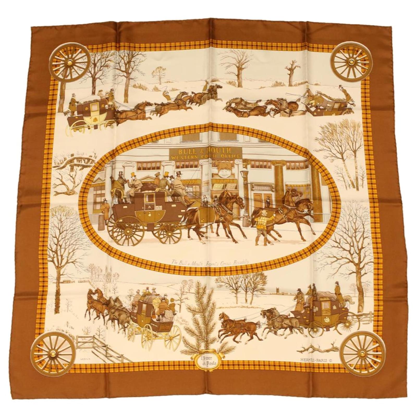 Hermès HERMES CARRE 90 The Bull & Mouth Regents Circus Piccadilly Scarf ...