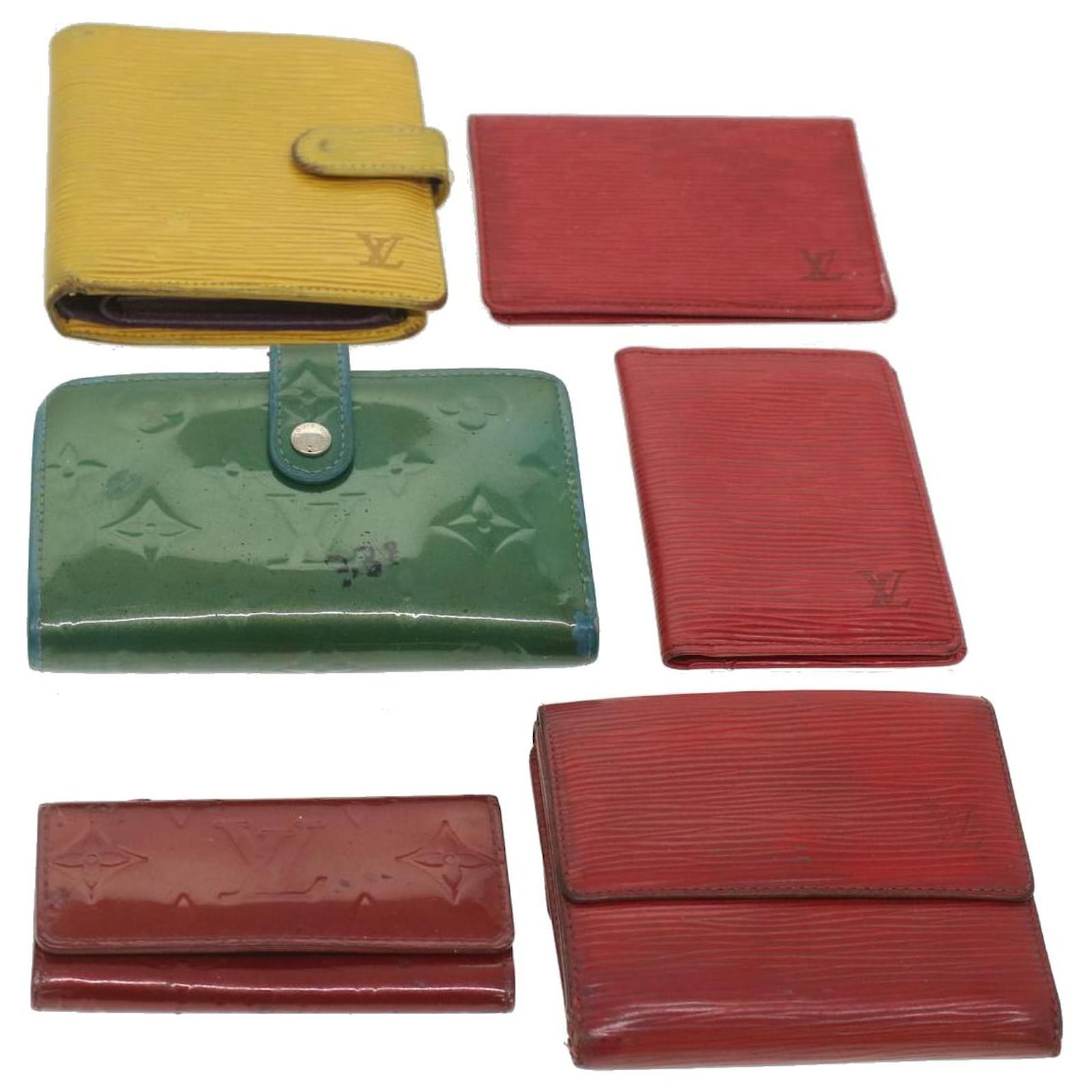 LOUIS VUITTON Monogram Epi Key Case Wallet 6Set Red Yellow Blue LV