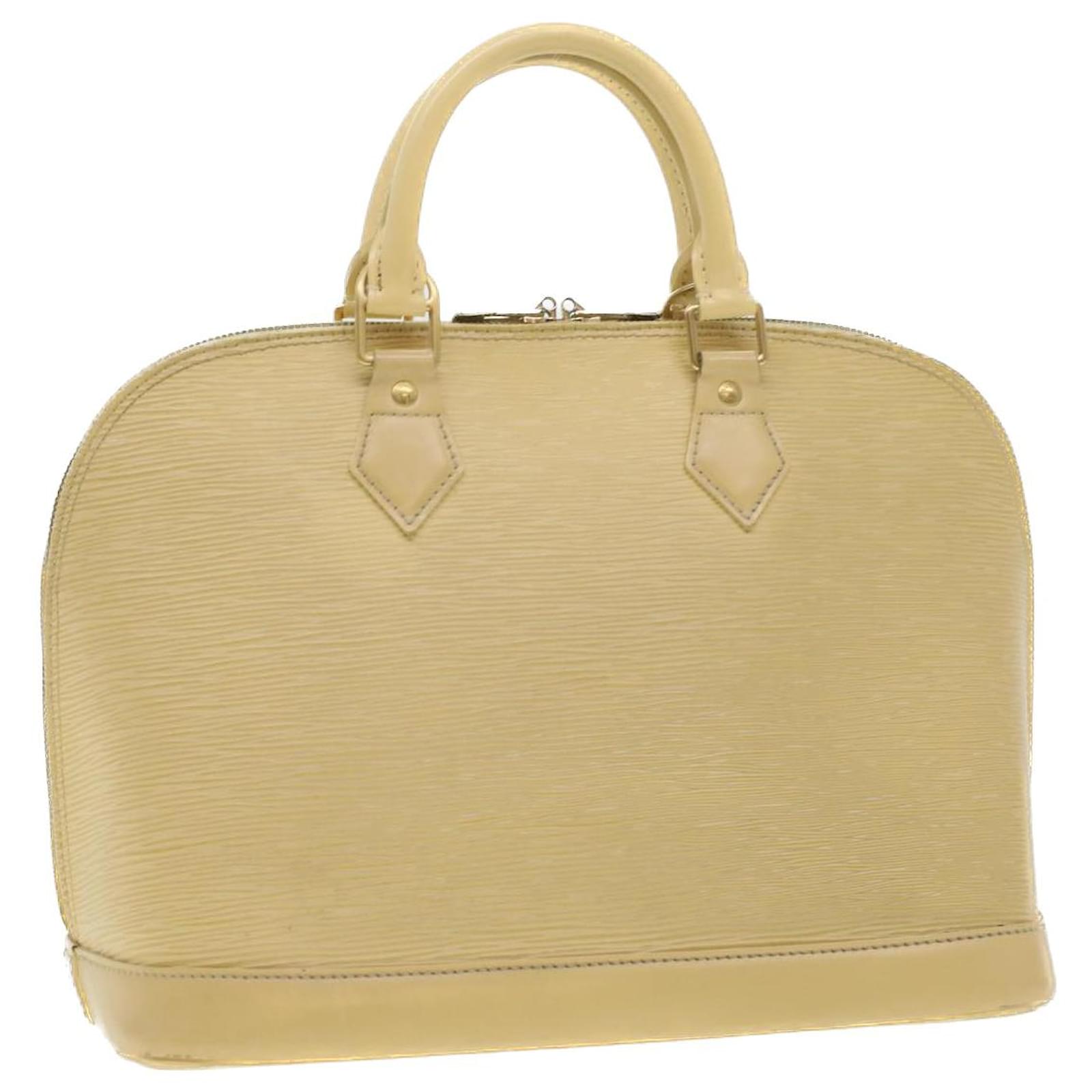 Louis Vuitton Alma Epi Leather Shoulder Bag Beige