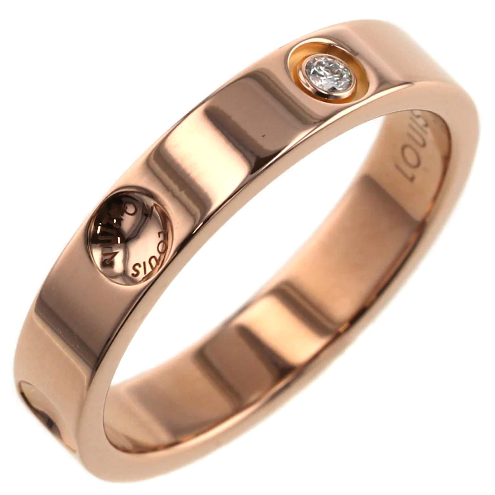 Louis Vuitton Aliança de casamento de diamante Empreinte Metal Ouro rosa  ref.833988 - Joli Closet