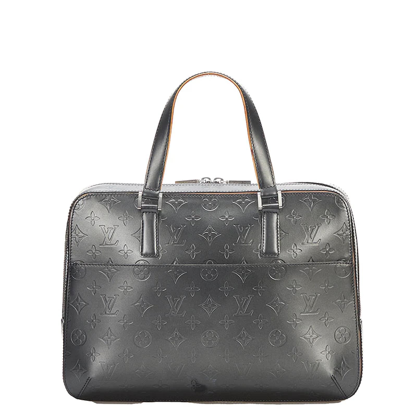 Louis Vuitton Monogram Mat Malden M55132 Black Leather Pony-style ...