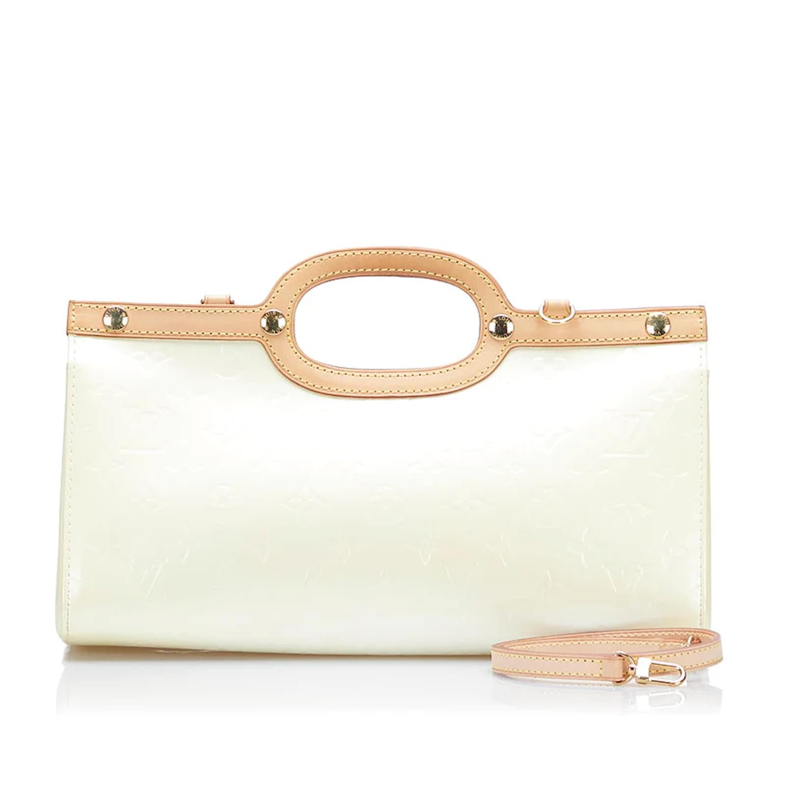 Louis Vuitton Monogramme Vernis Roxbury Drive M91374 Cuir Cuir vernis Blanc ref.834411 - Joli Closet